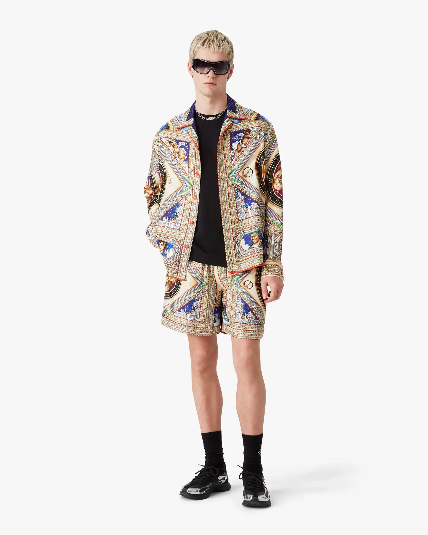 Plafond Orne De Musique Silk Shorts | Casablanca Paris | Image 2