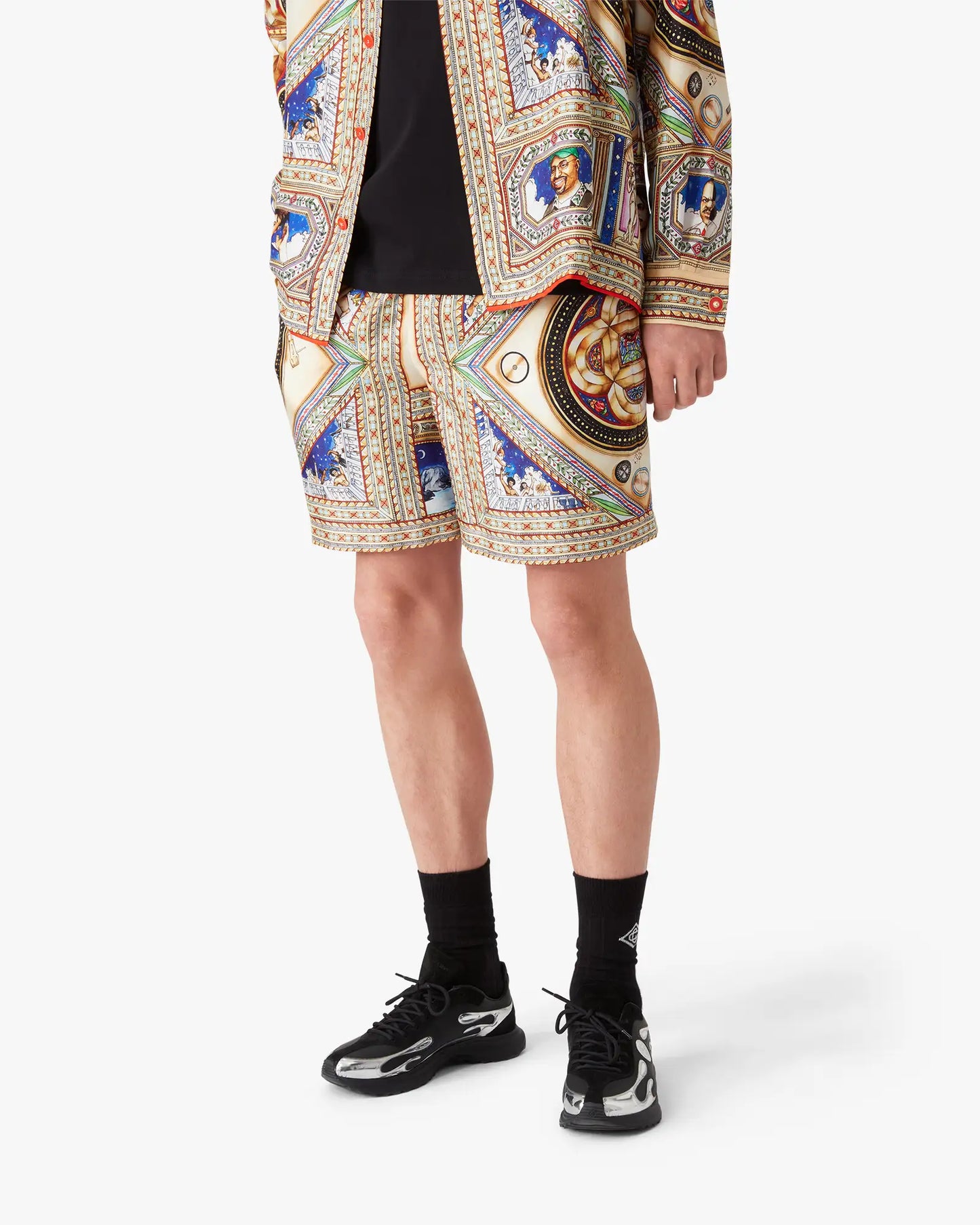Plafond Orne De Musique Silk Shorts | Casablanca Paris | Image 4