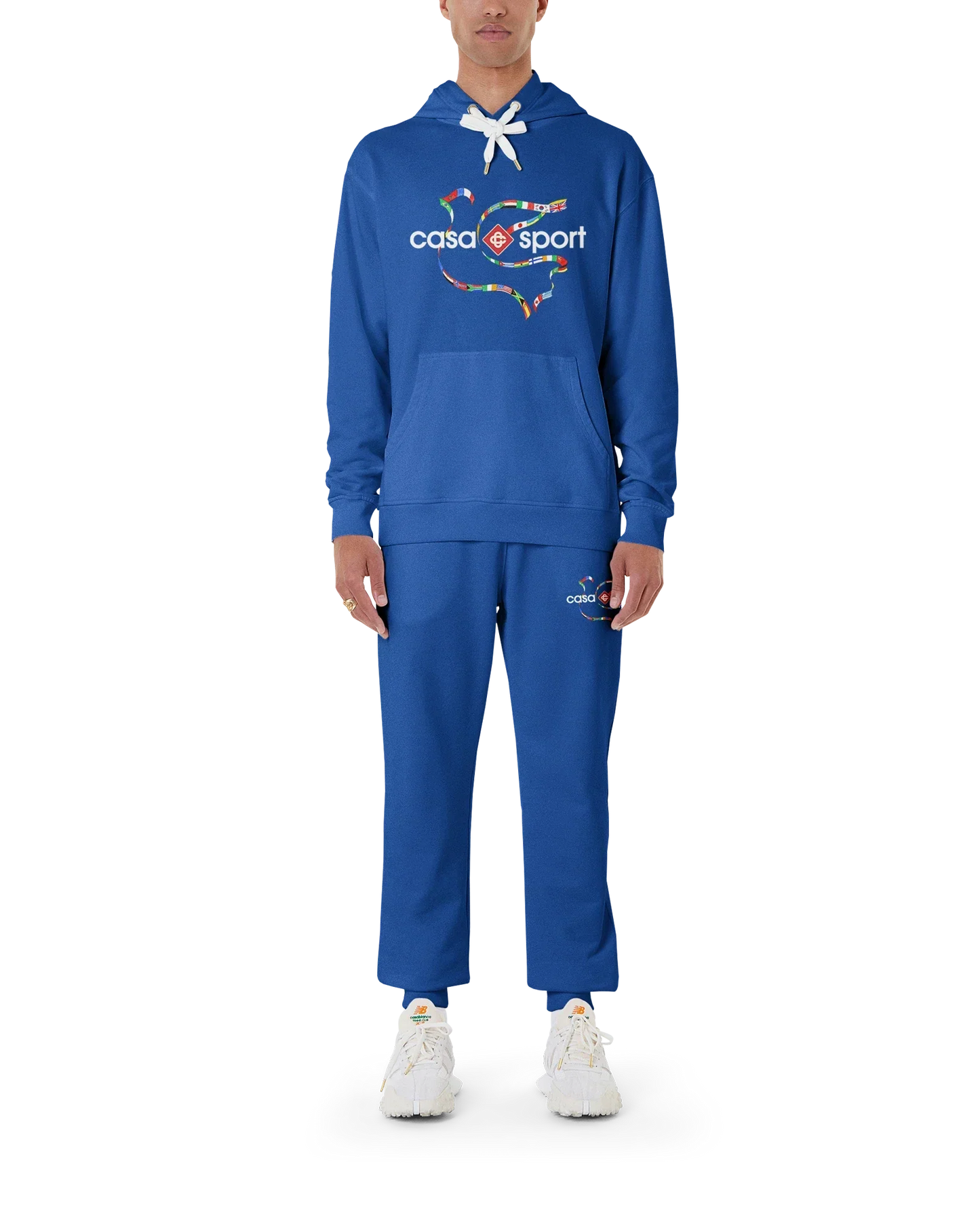 Drapeau De Collombes Hooded Sweatshirt | Casablanca Paris | Image 2