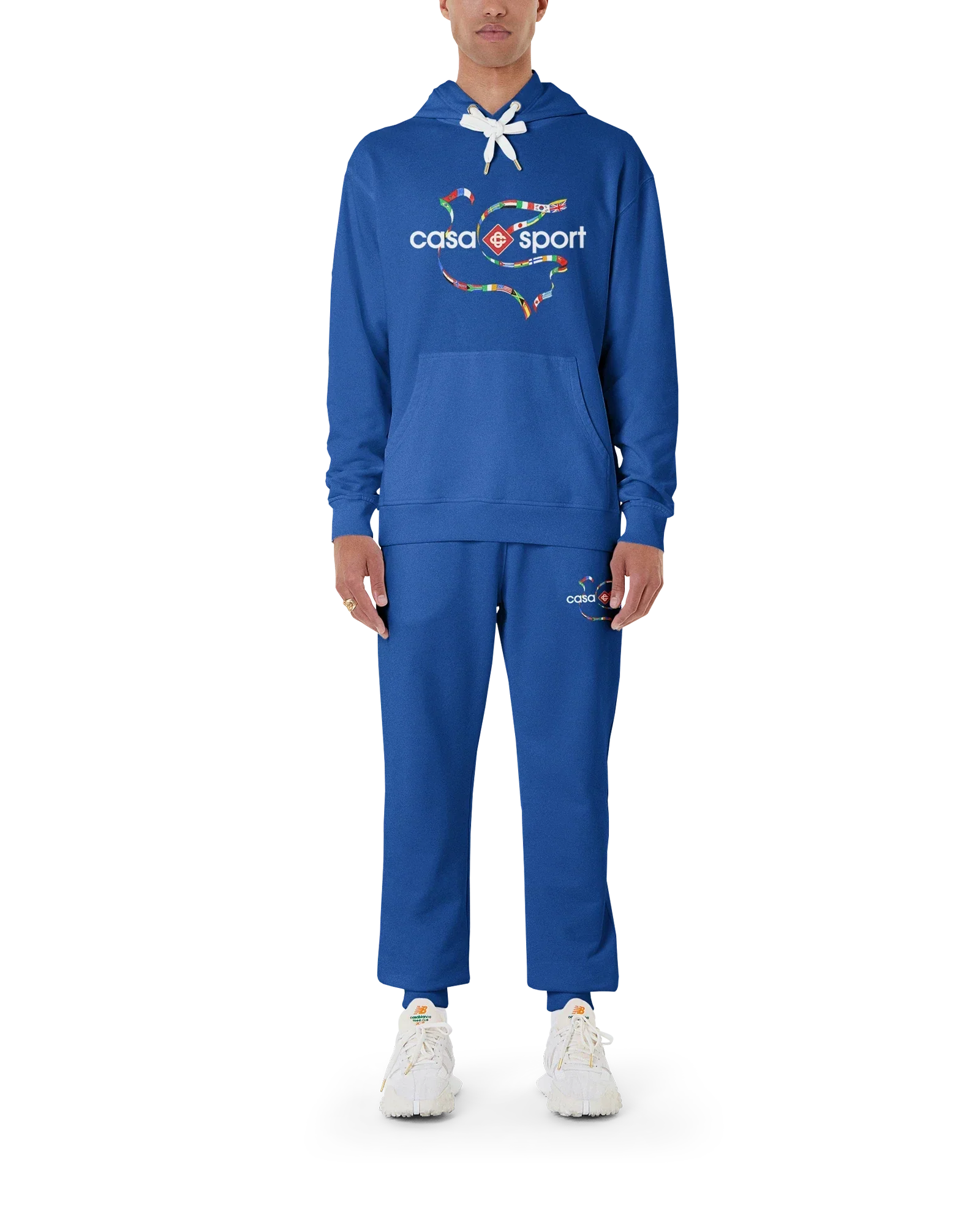 Drapeau De Collombes Hooded Sweatshirt | Casablanca Paris | Image 2