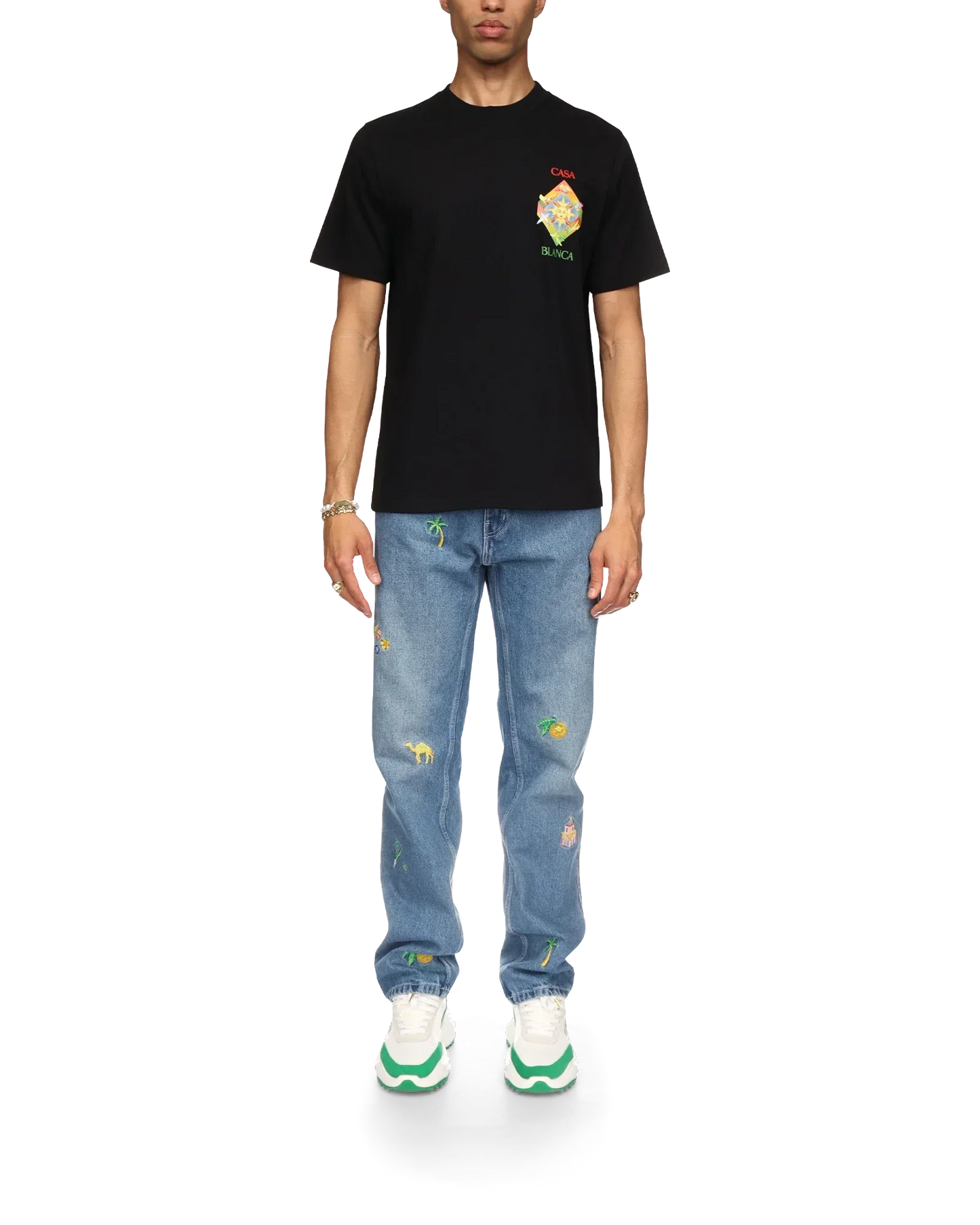 Les Elements Short Sleeve T-Shirt | Casablanca Paris | Image 2