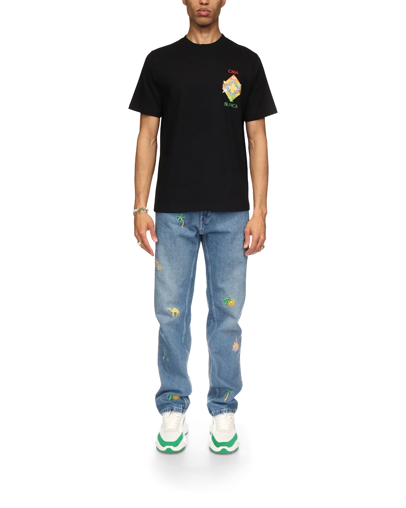 Les Elements Short Sleeve T-Shirt | Casablanca Paris | Image 2