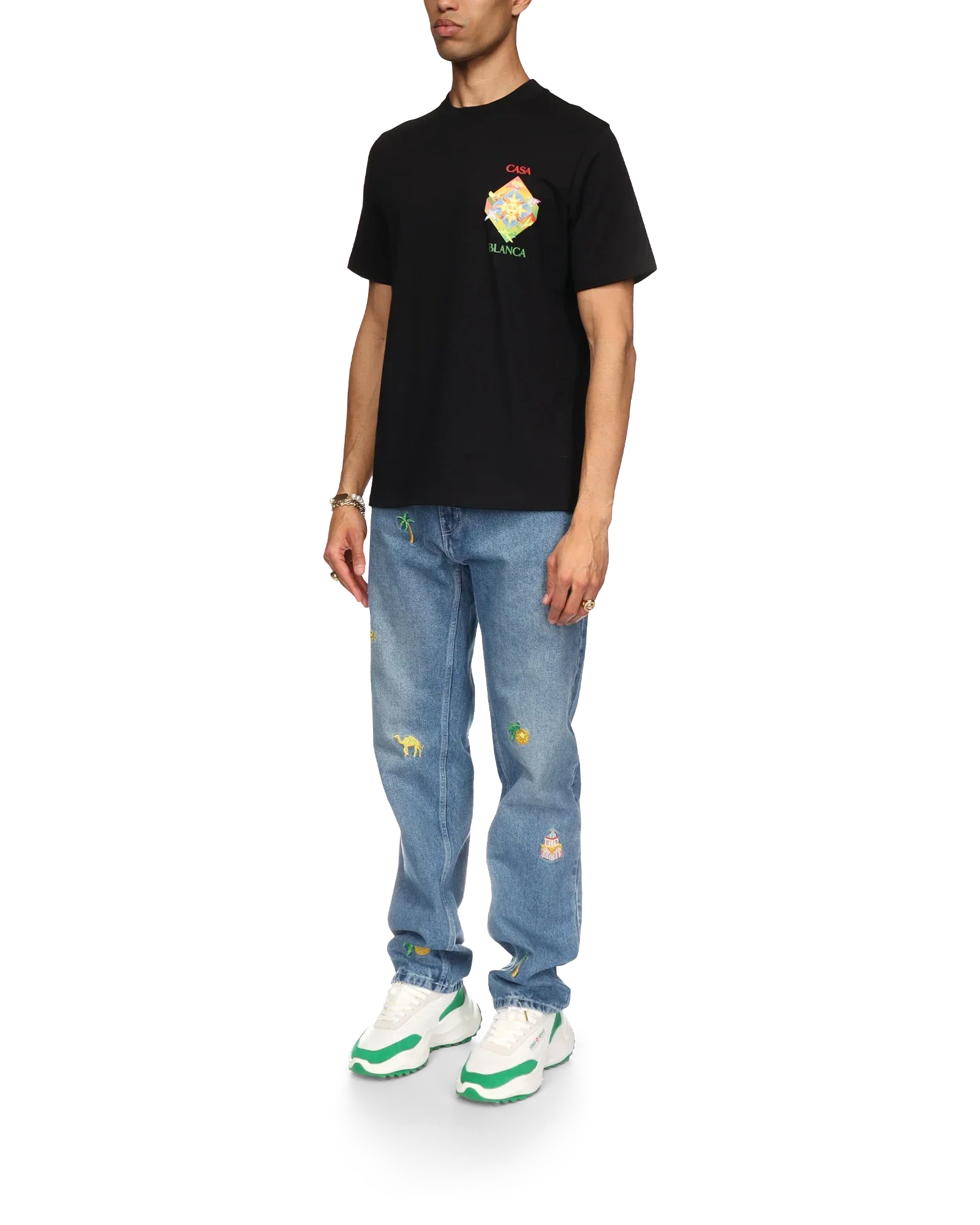 Les Elements Short Sleeve T-Shirt | Casablanca Paris | Image 4