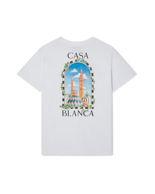 Vue De Damas Short Sleeve T-Shirt | Casablanca Paris | Image 1