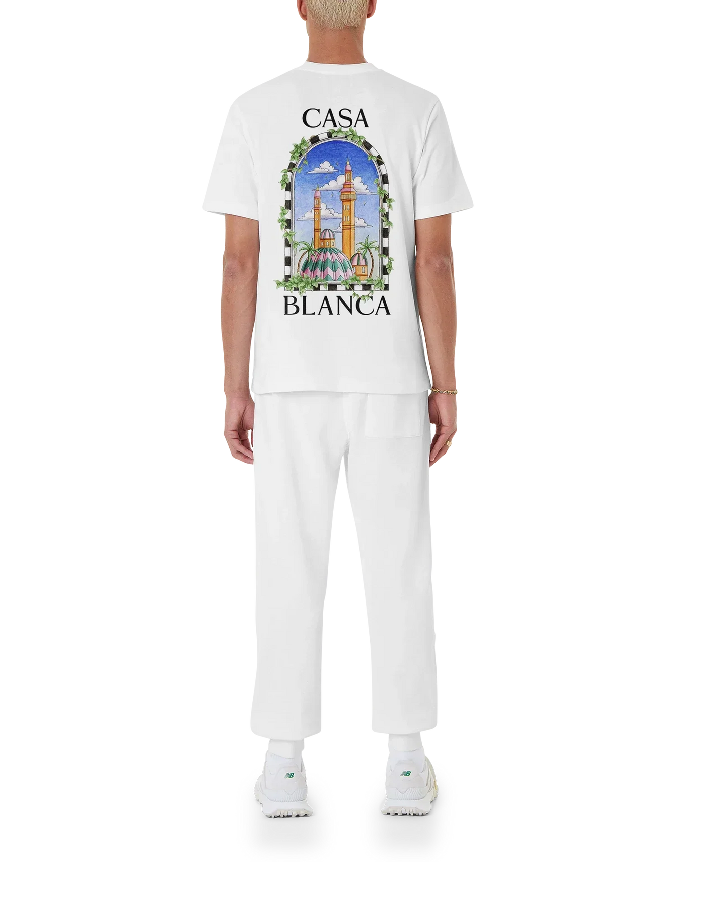 Vue De Damas Short Sleeve T-Shirt | Casablanca Paris | Image 2