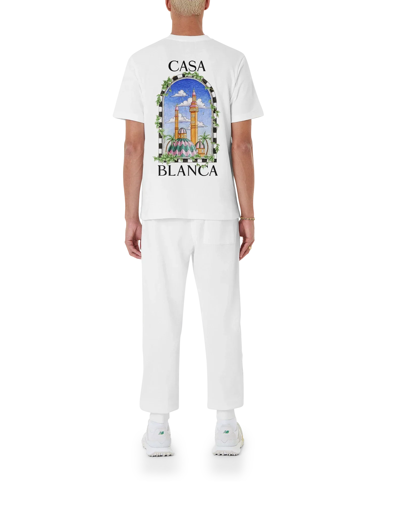 Vue De Damas Short Sleeve T-Shirt | Casablanca Paris | Image 2