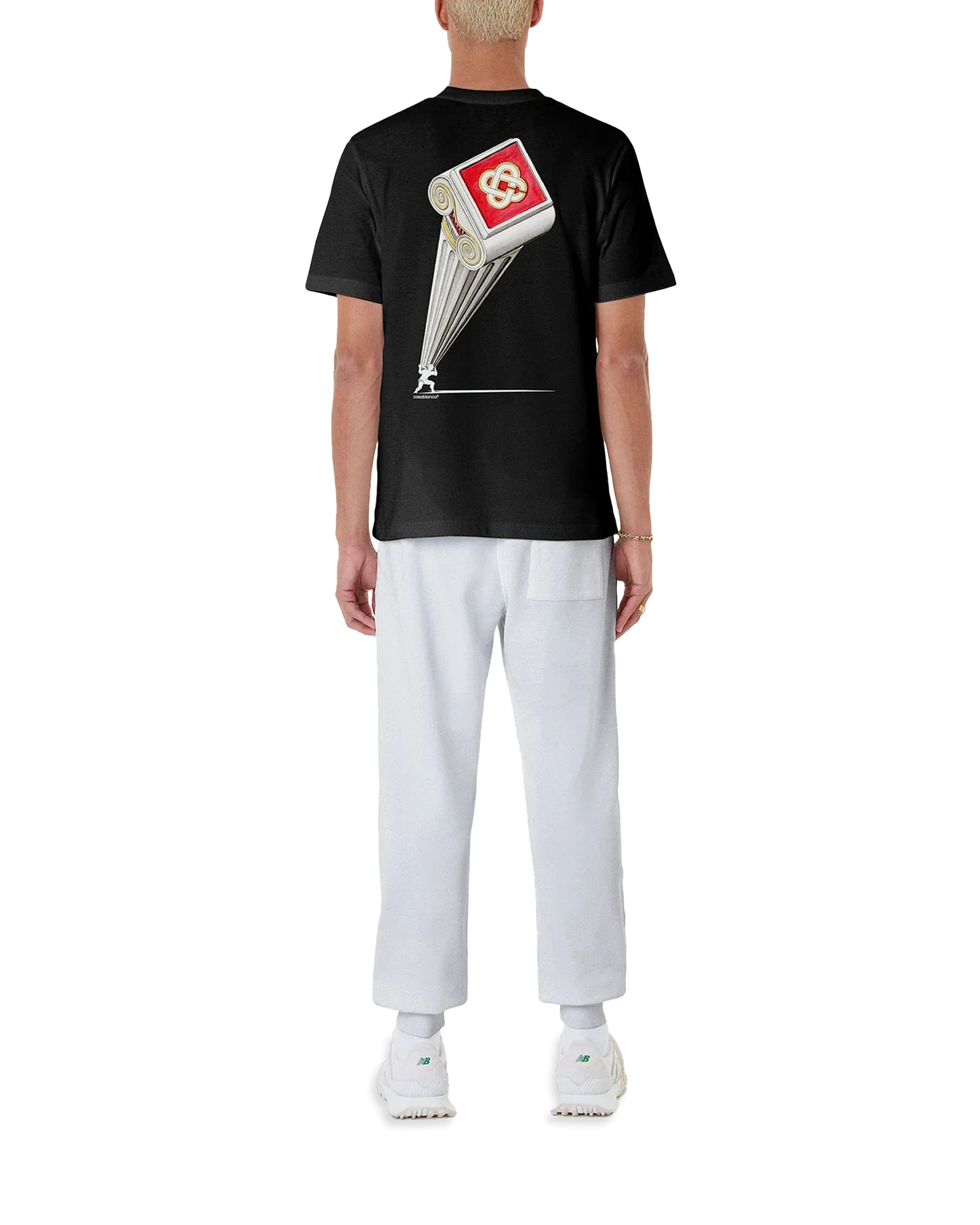 Leaning Column Short Sleeve T-Shirt | Casablanca Paris | Image 2
