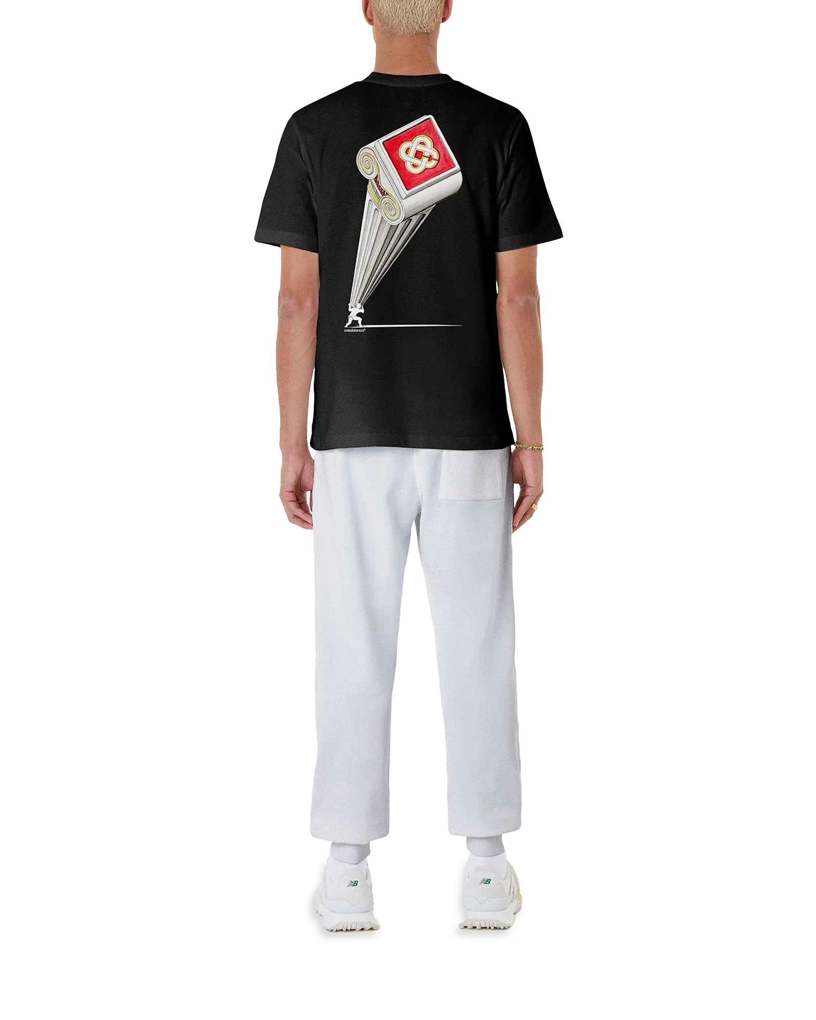 Leaning Column Short Sleeve T-Shirt | Casablanca Paris | Image 2