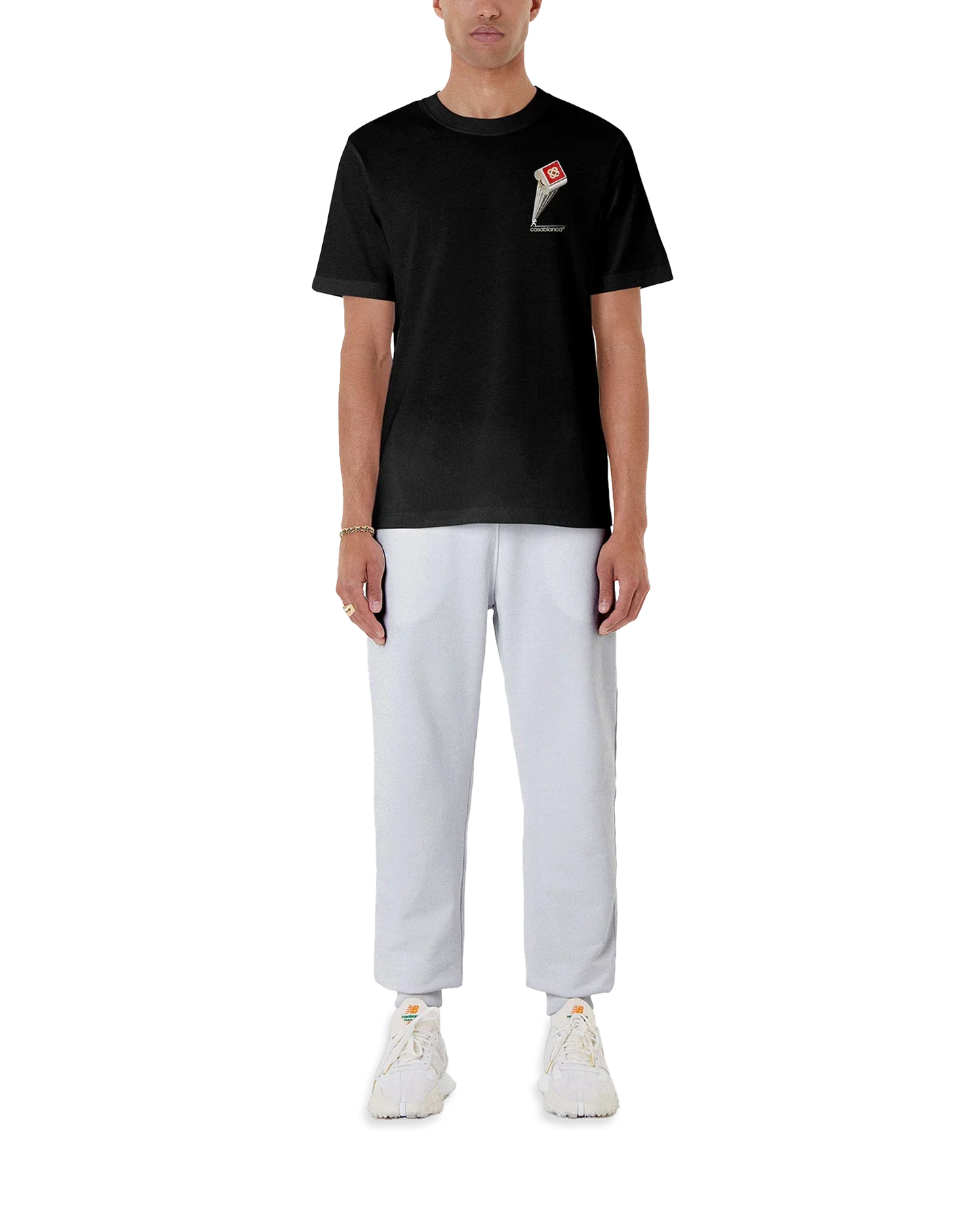 Leaning Column Short Sleeve T-Shirt | Casablanca Paris | Image 3