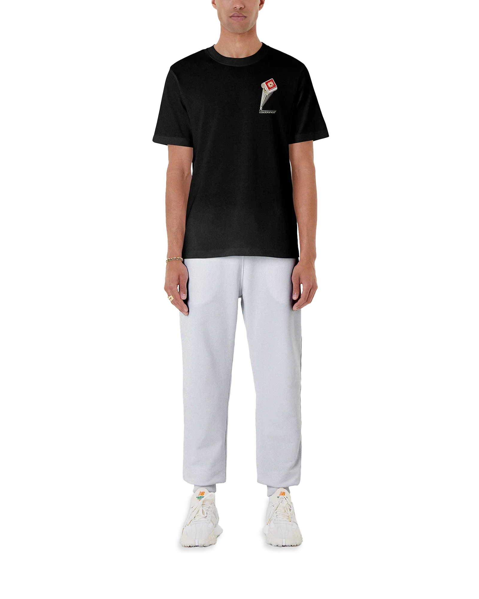 Leaning Column Short Sleeve T-Shirt | Casablanca Paris | Image 3