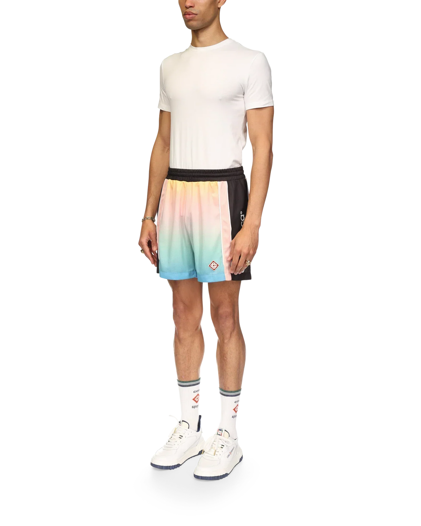 Pastel Gradient Football Shorts | Casablanca Paris | Image 3