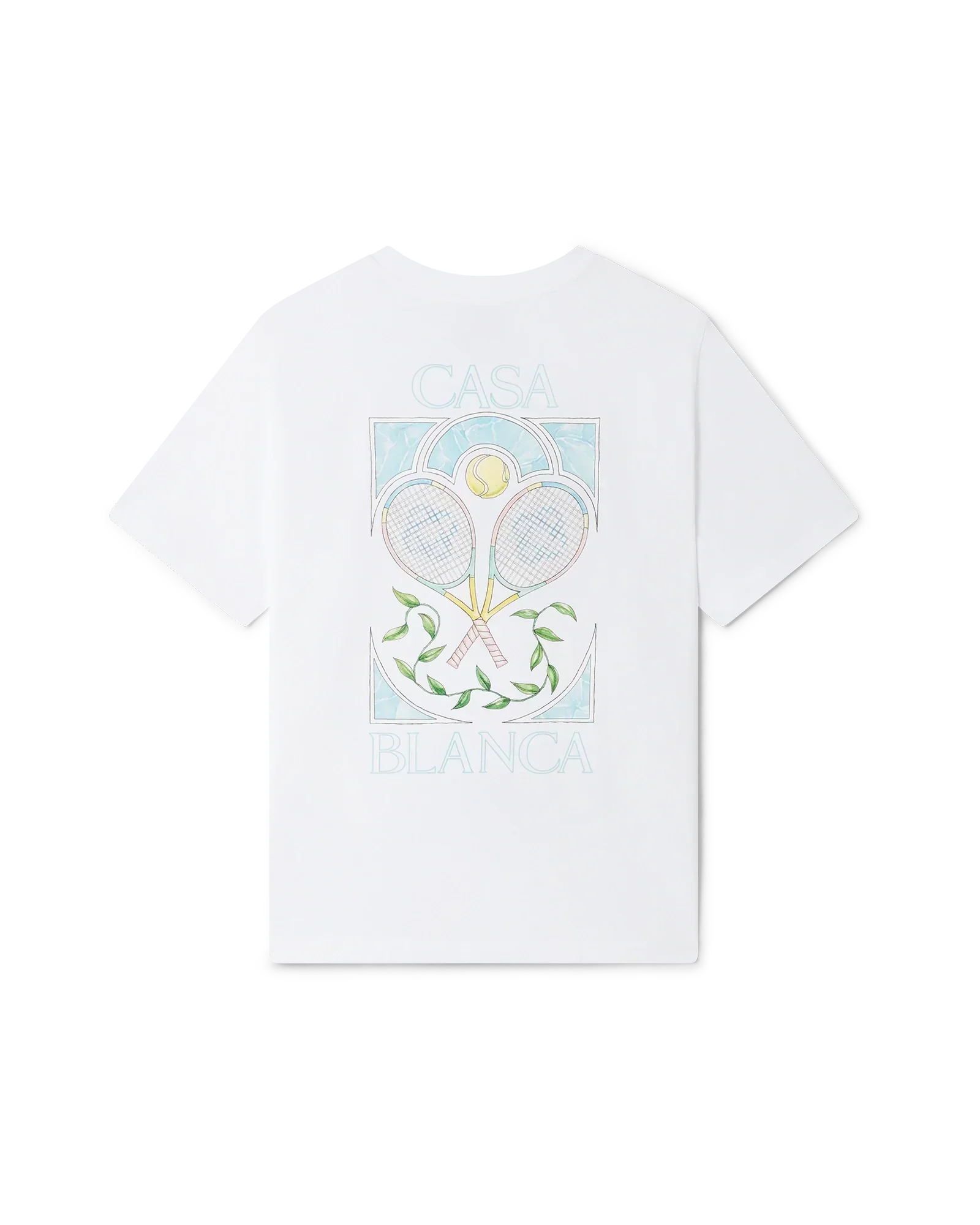 Tennis Pastelle Short Sleeve T-Shirt | Casablanca Paris | Image 1