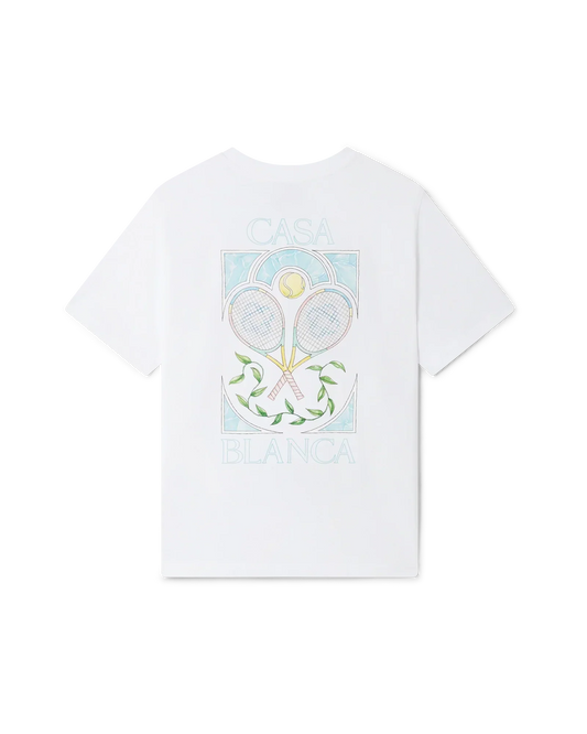 Tennis Pastelle Short Sleeve T-Shirt | Casablanca Paris | Image 1