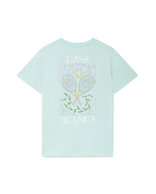 Tennis Pastelle Short Sleeve T-Shirt | Casablanca Paris | Image 1