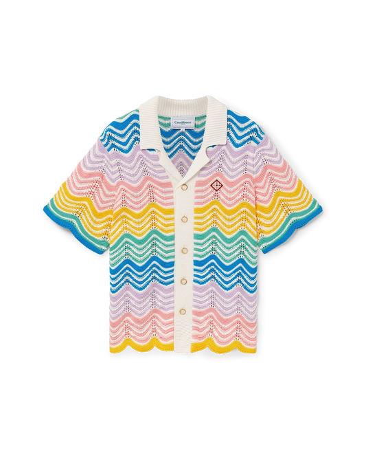 Gradient Wave Knit Shirt | Casablanca Paris | Image 1