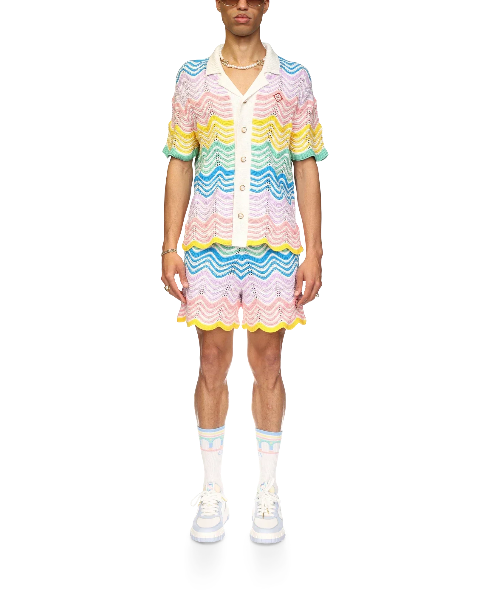 Gradient Wave Knit Shirt | Casablanca Paris | Image 2