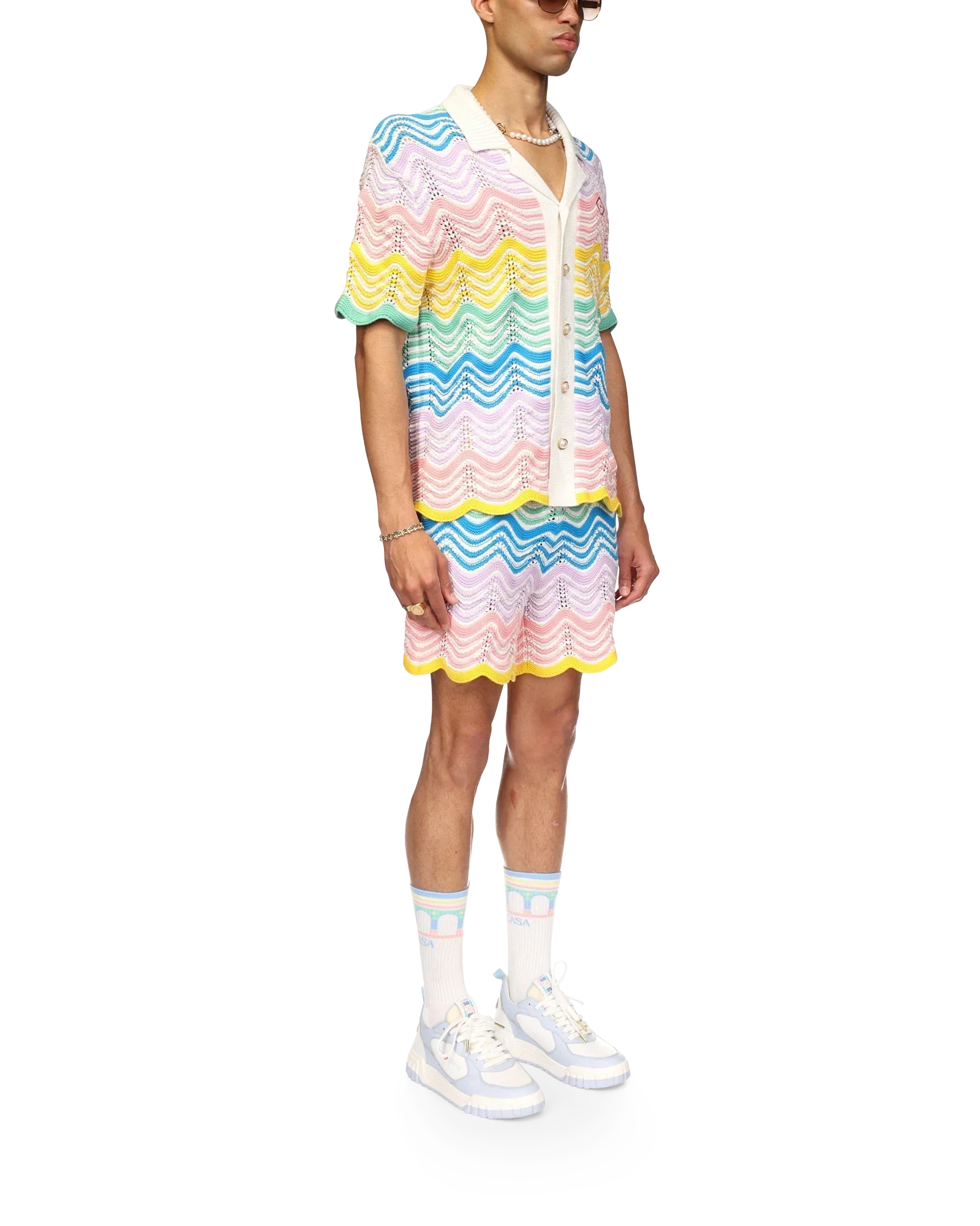 Gradient Wave Knit Shirt | Casablanca Paris | Image 5