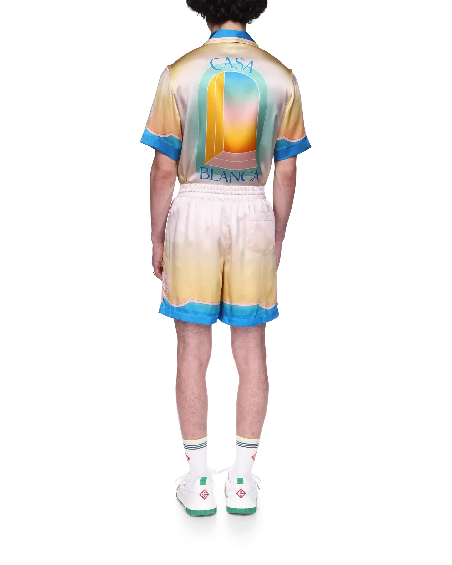 L'Arc Coloré Silk Shorts | Casablanca Paris | Image 4