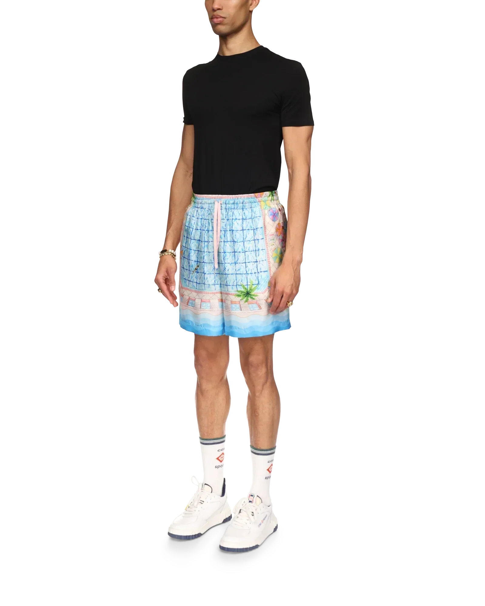 Le Plongeon Silk Shorts | Casablanca Paris | Image 3