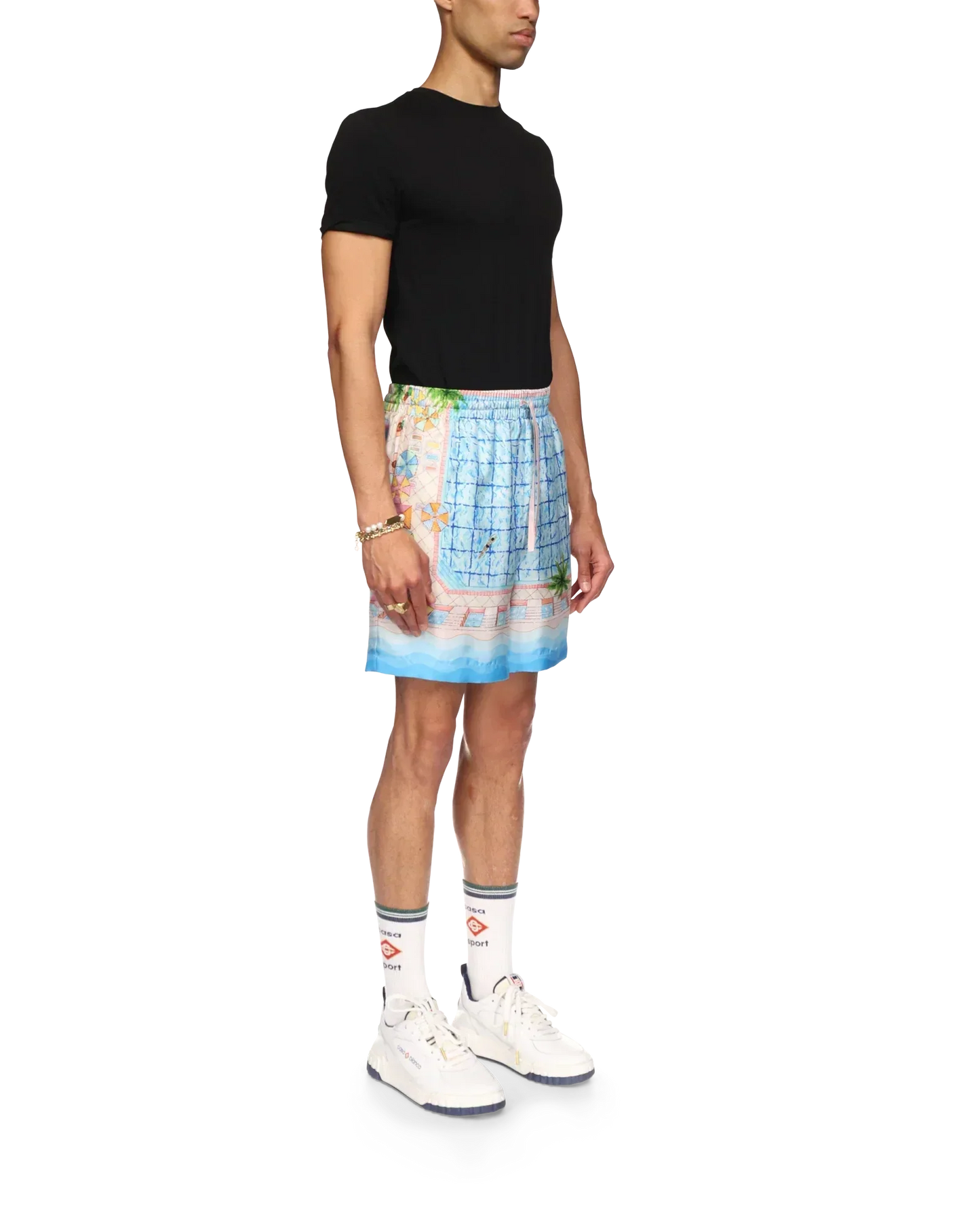 Le Plongeon Silk Shorts | Casablanca Paris | Image 5