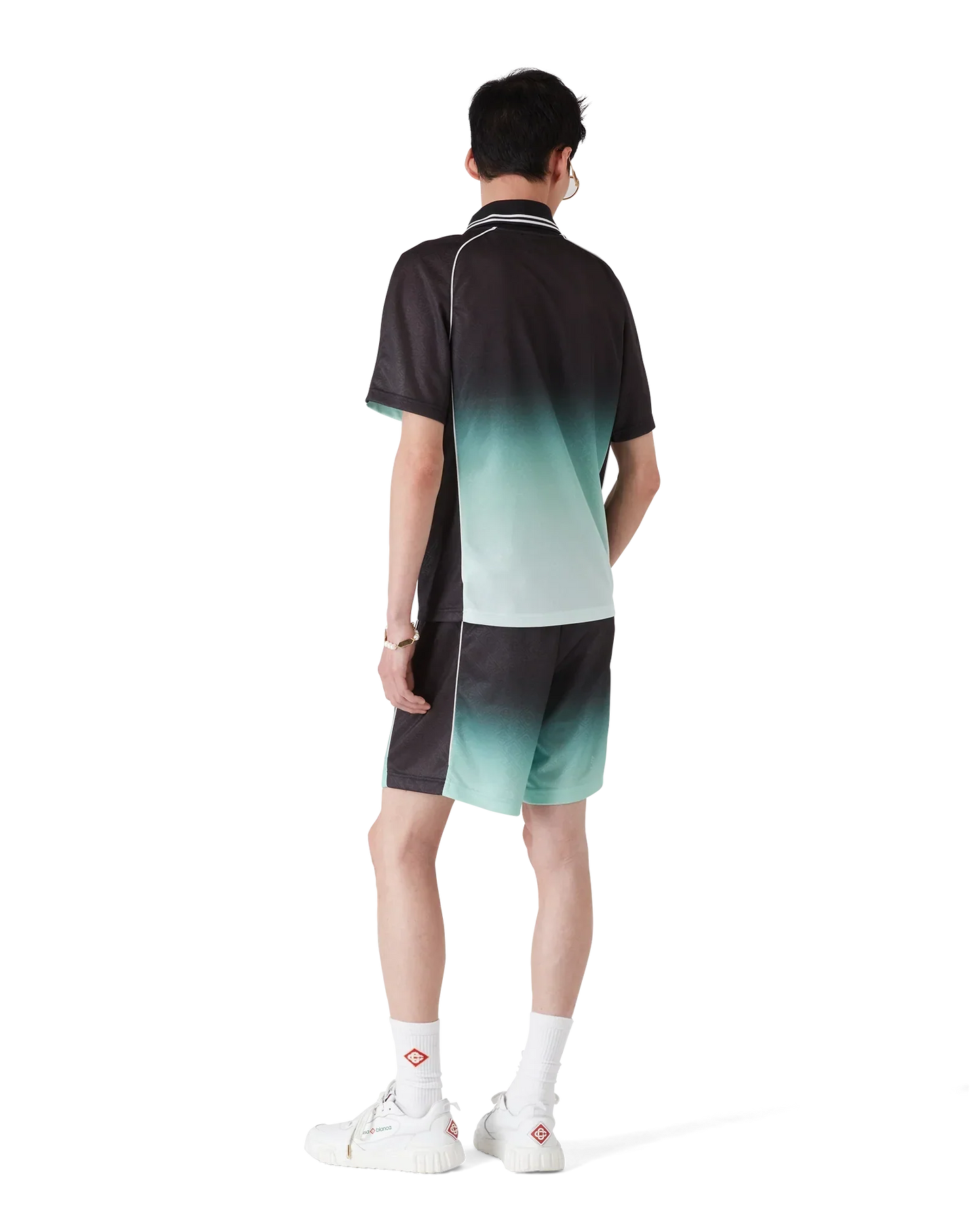 Gradient Monogram Jacquard Football Shorts | Casablanca Paris | Image 3