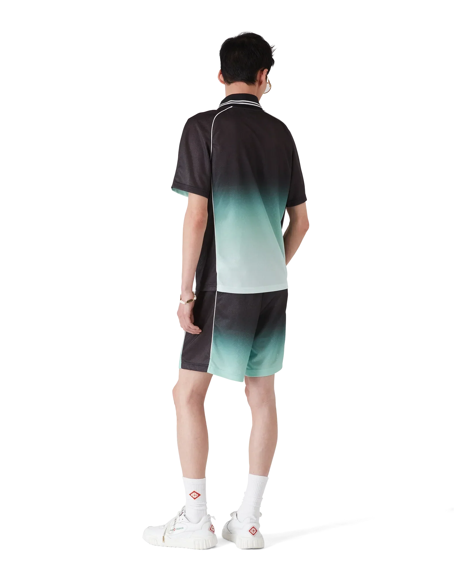 Gradient Monogram Jacquard Football Shorts | Casablanca Paris | Image 3