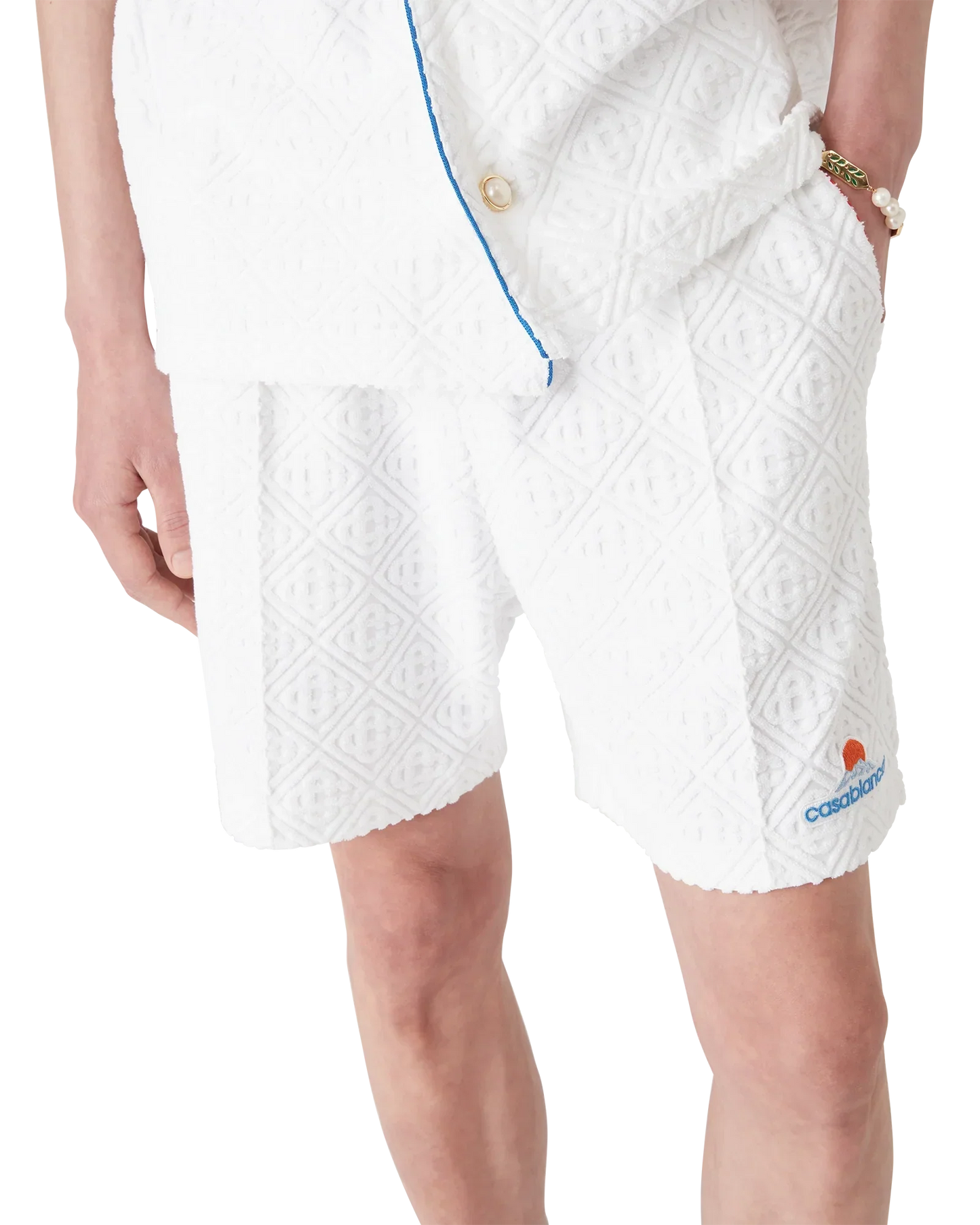 Monogram Jacquard Towelling Shorts | Casablanca Paris | Image 4