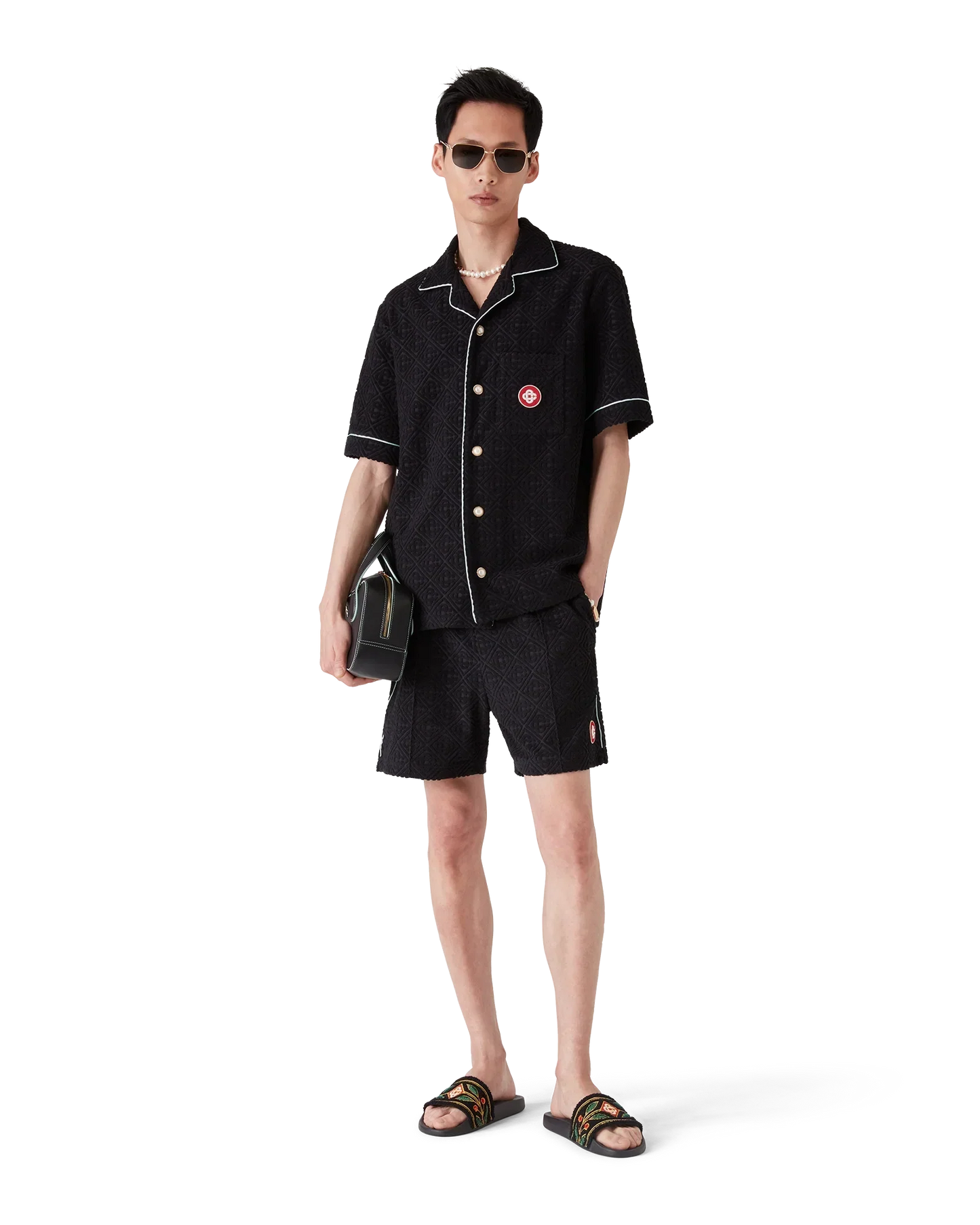 Monogram Jacquard Towelling Shorts | Casablanca Paris | Image 2