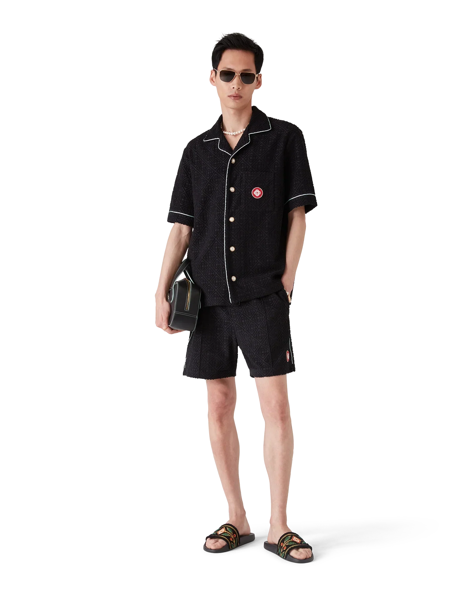 Monogram Jacquard Towelling Shorts | Casablanca Paris | Image 2