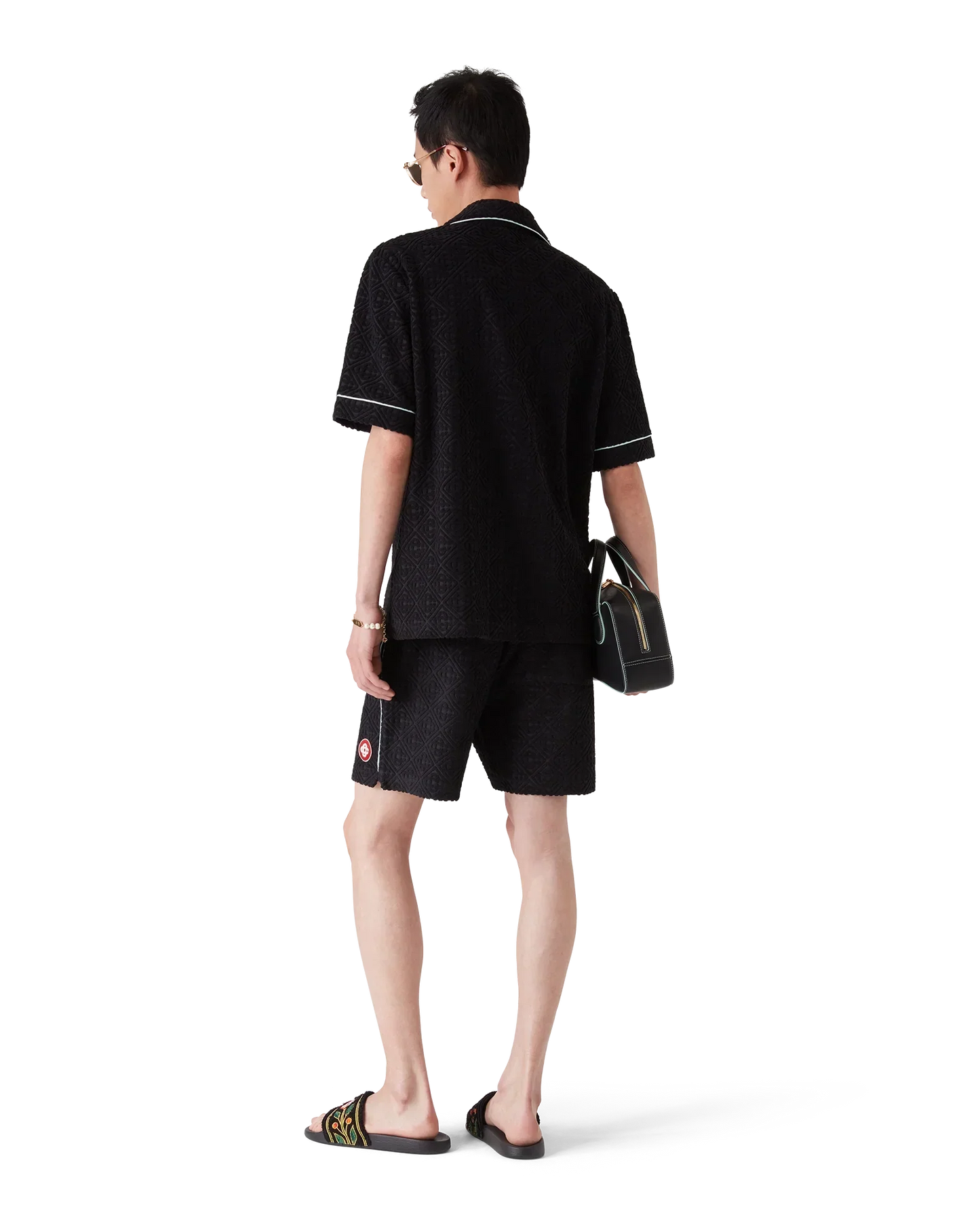 Monogram Jacquard Towelling Shorts | Casablanca Paris | Image 3