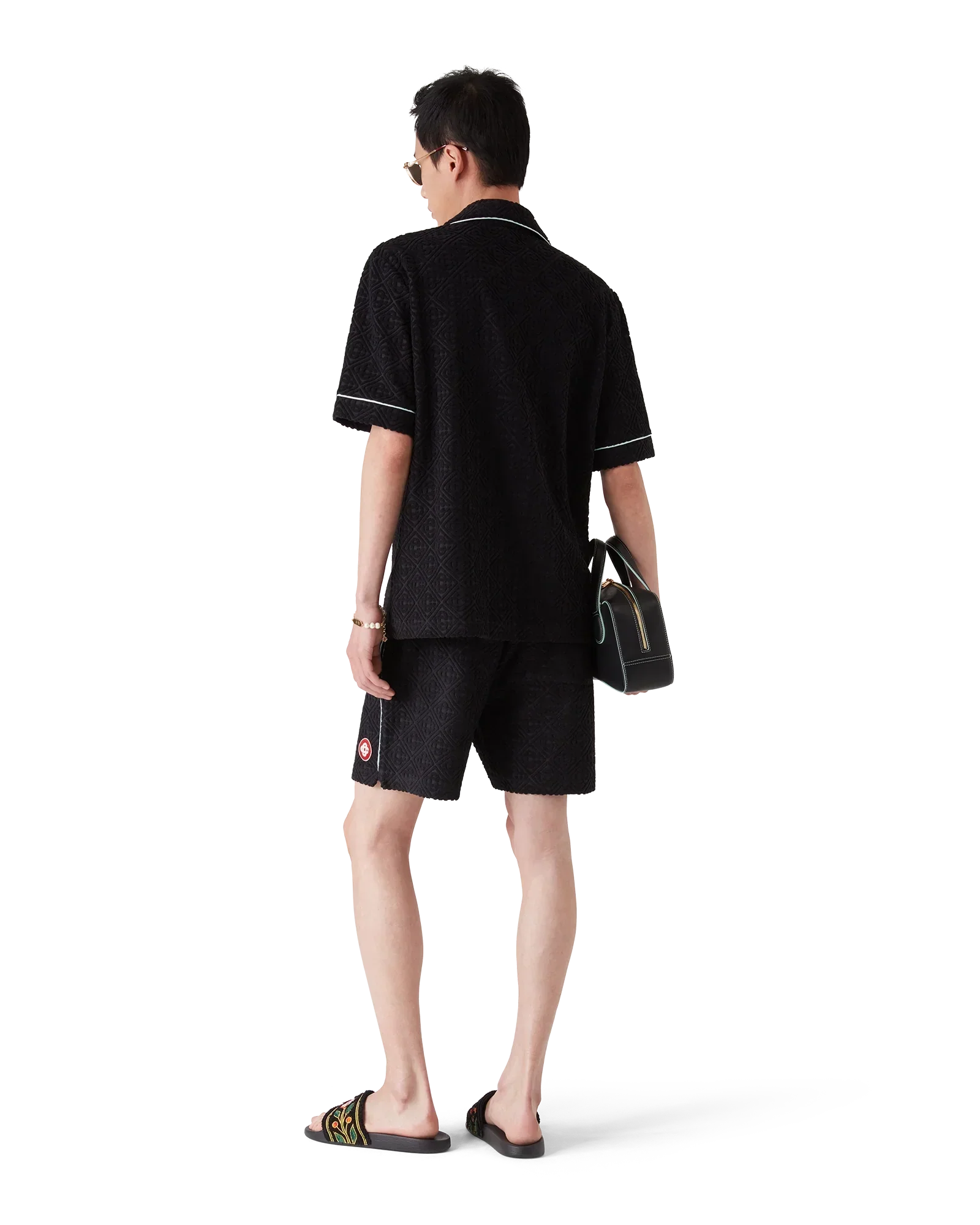 Monogram Jacquard Towelling Shorts | Casablanca Paris | Image 3