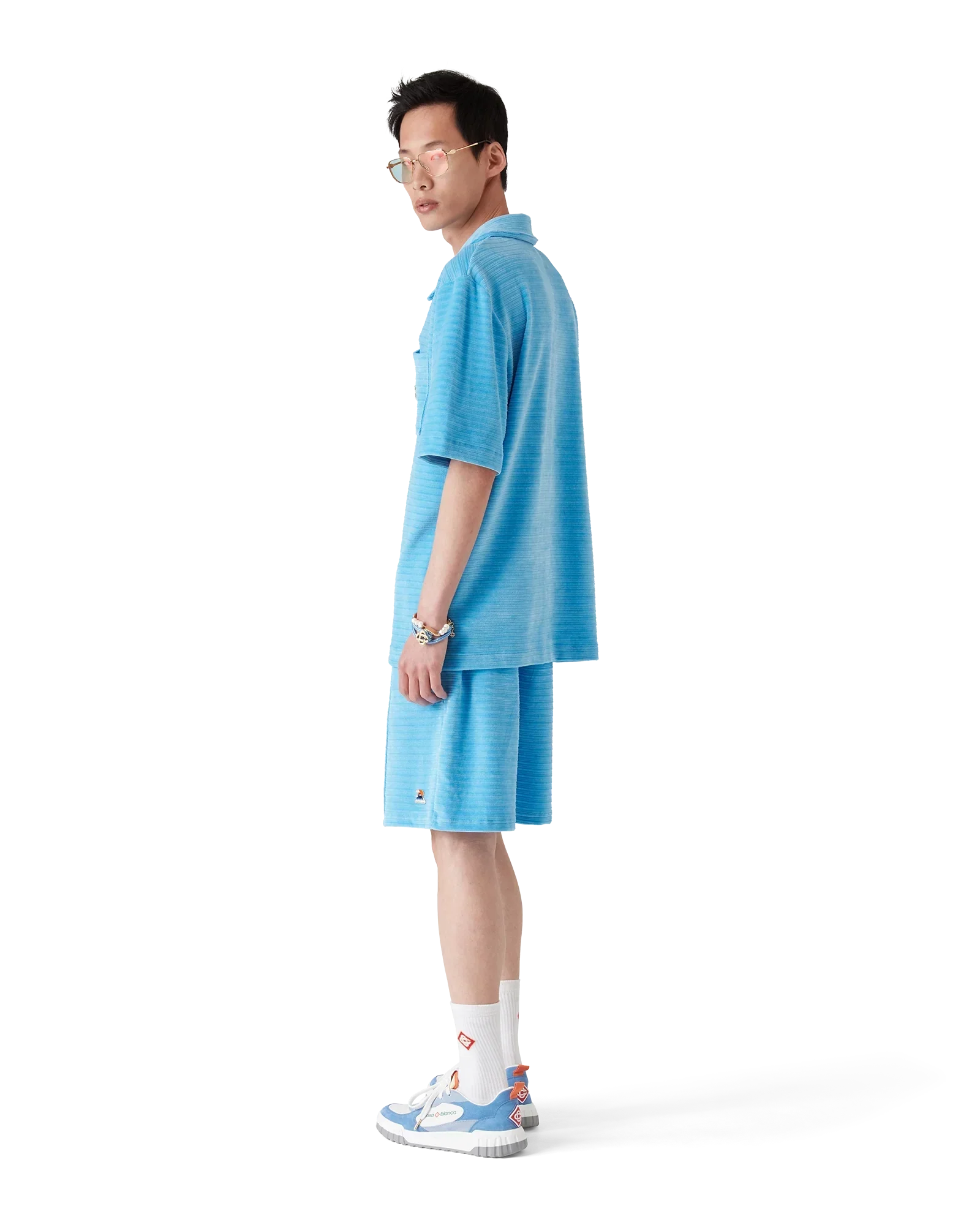 Velour Stripe Shorts | Casablanca Paris | Image 3