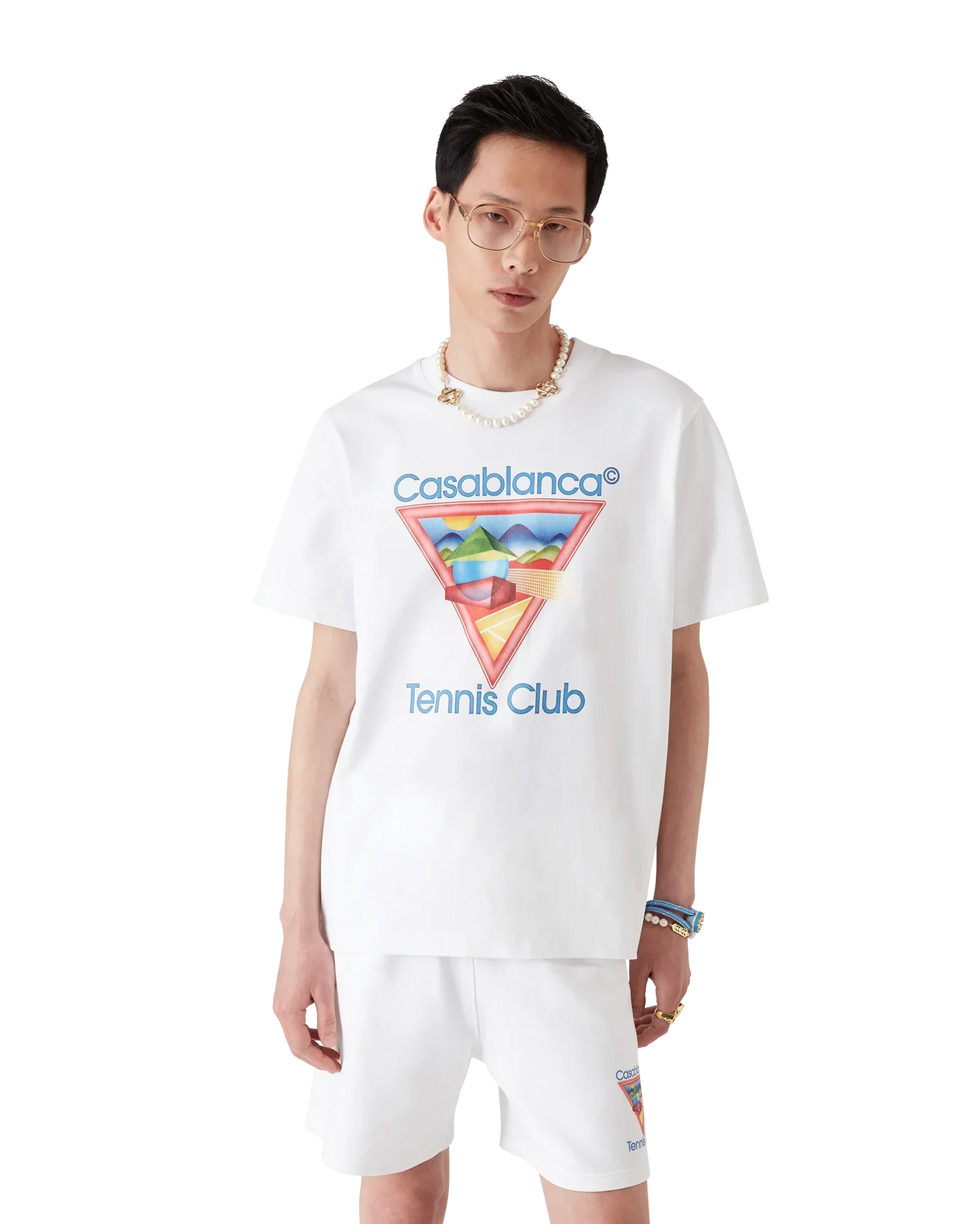 Tennis Club Icon Short Sleeve T-Shirt | Casablanca Paris | Image 4
