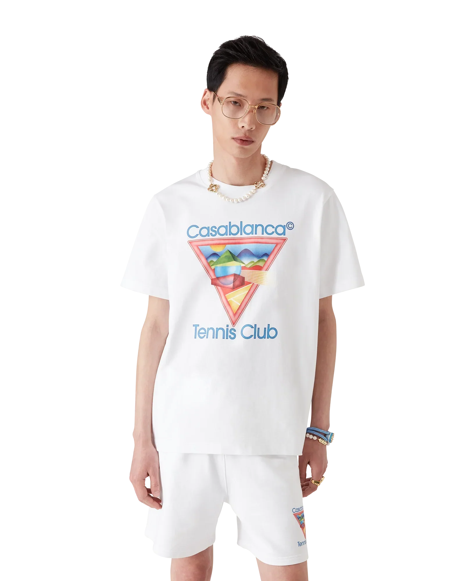 Tennis Club Icon Short Sleeve T-Shirt | Casablanca Paris | Image 4