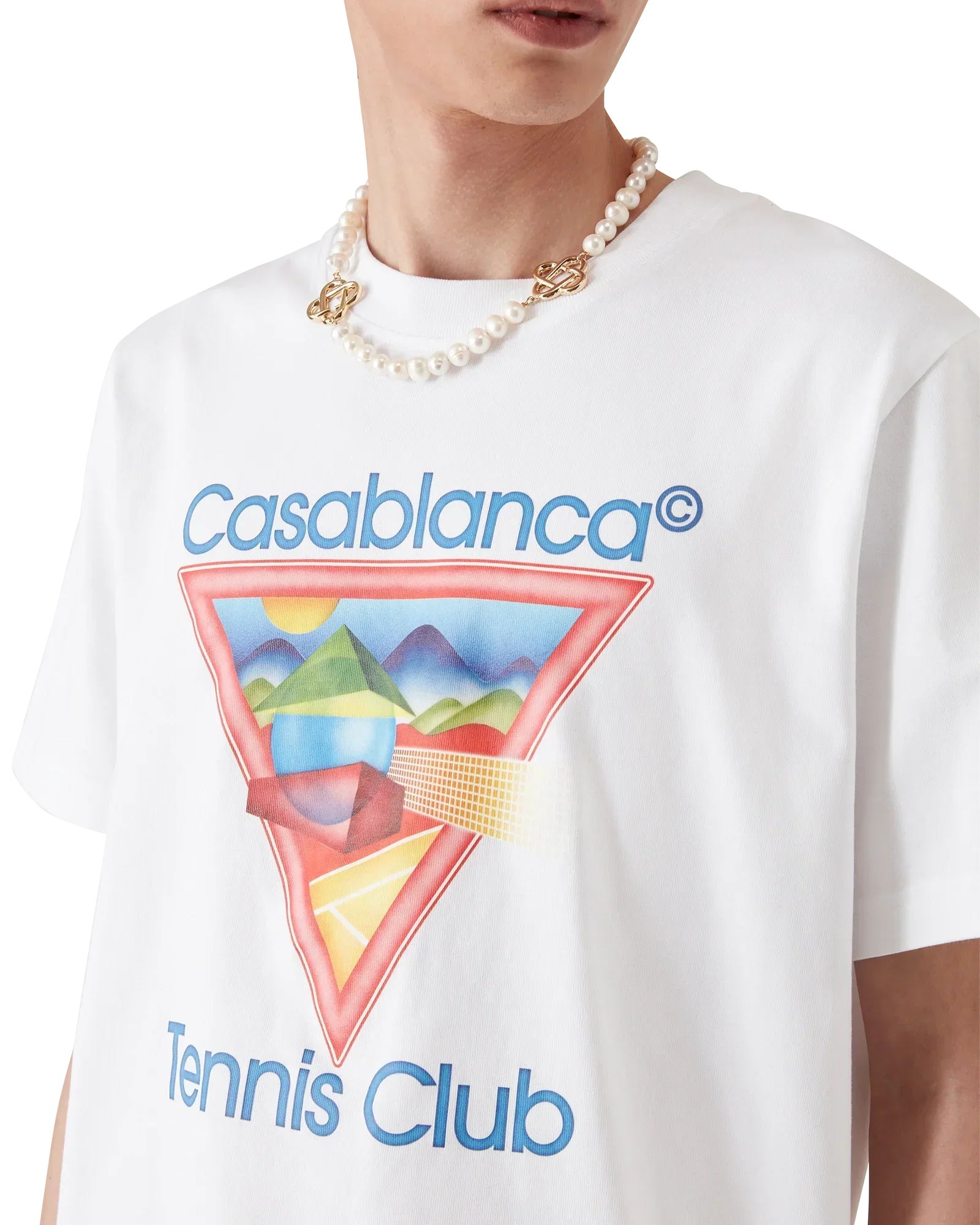 Tennis Club Icon Short Sleeve T-Shirt | Casablanca Paris | Image 5