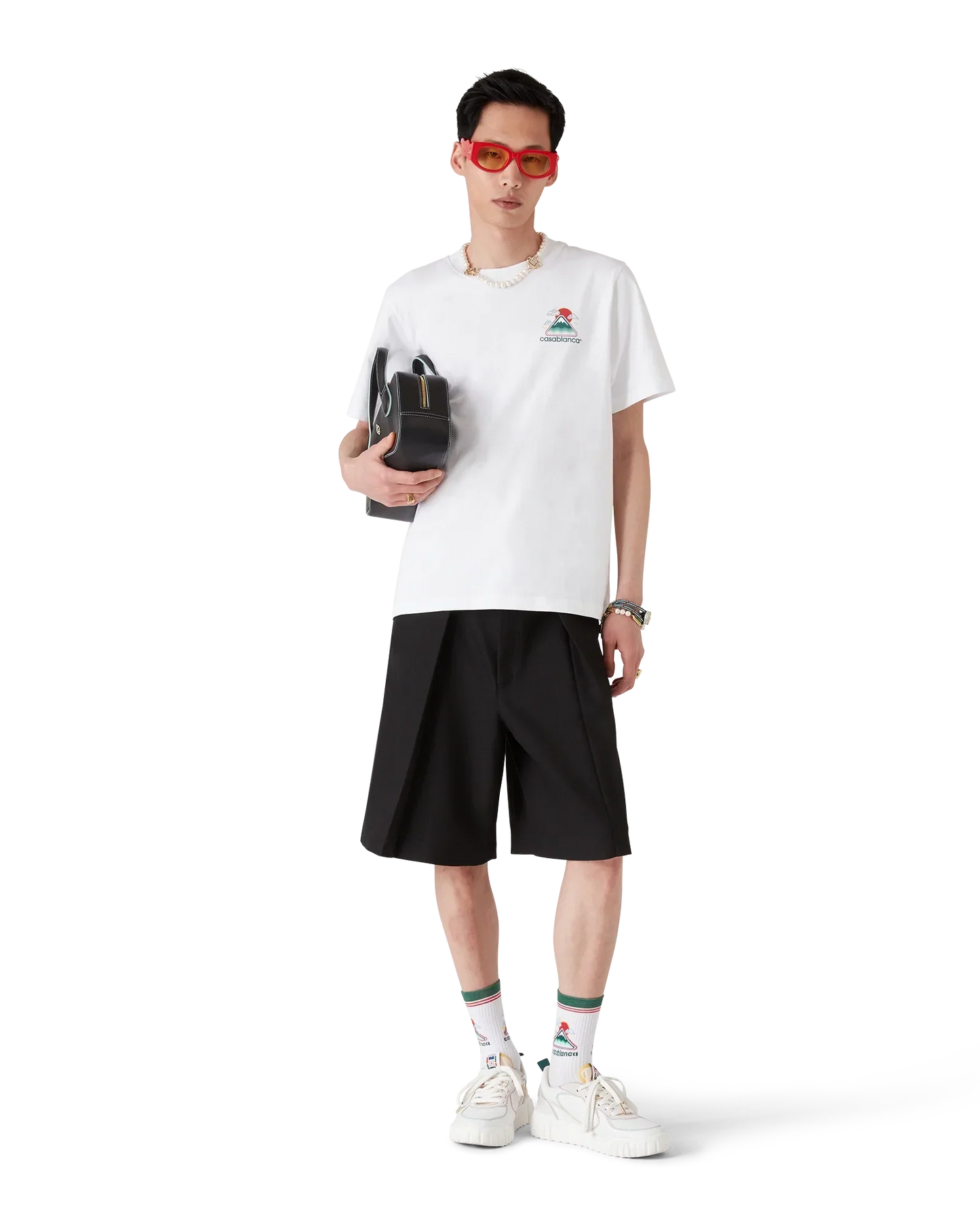 Montagne Ondulee Short Sleeve T-Shirt | Casablanca Paris | Image 2