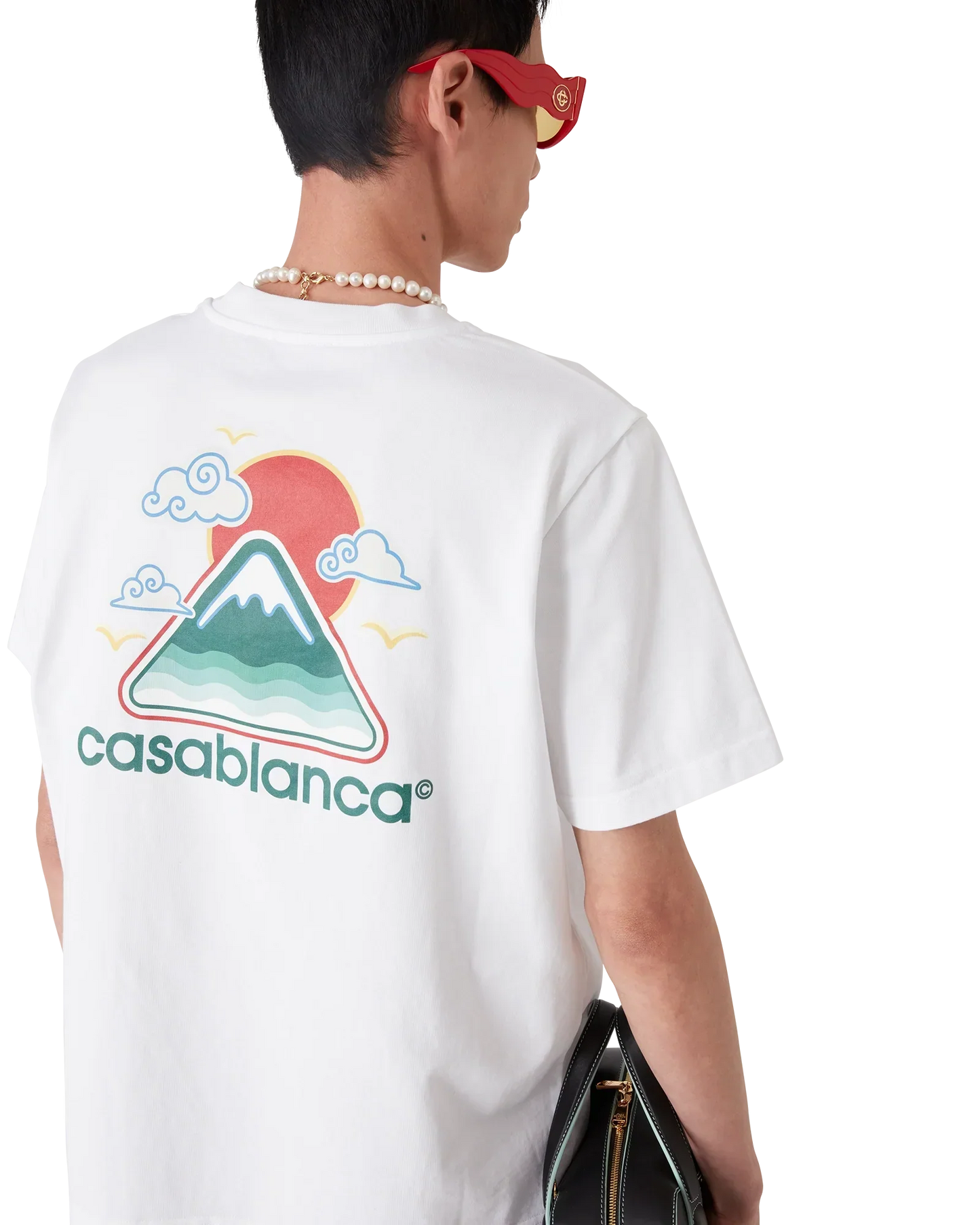 Montagne Ondulee Short Sleeve T-Shirt | Casablanca Paris | Image 4