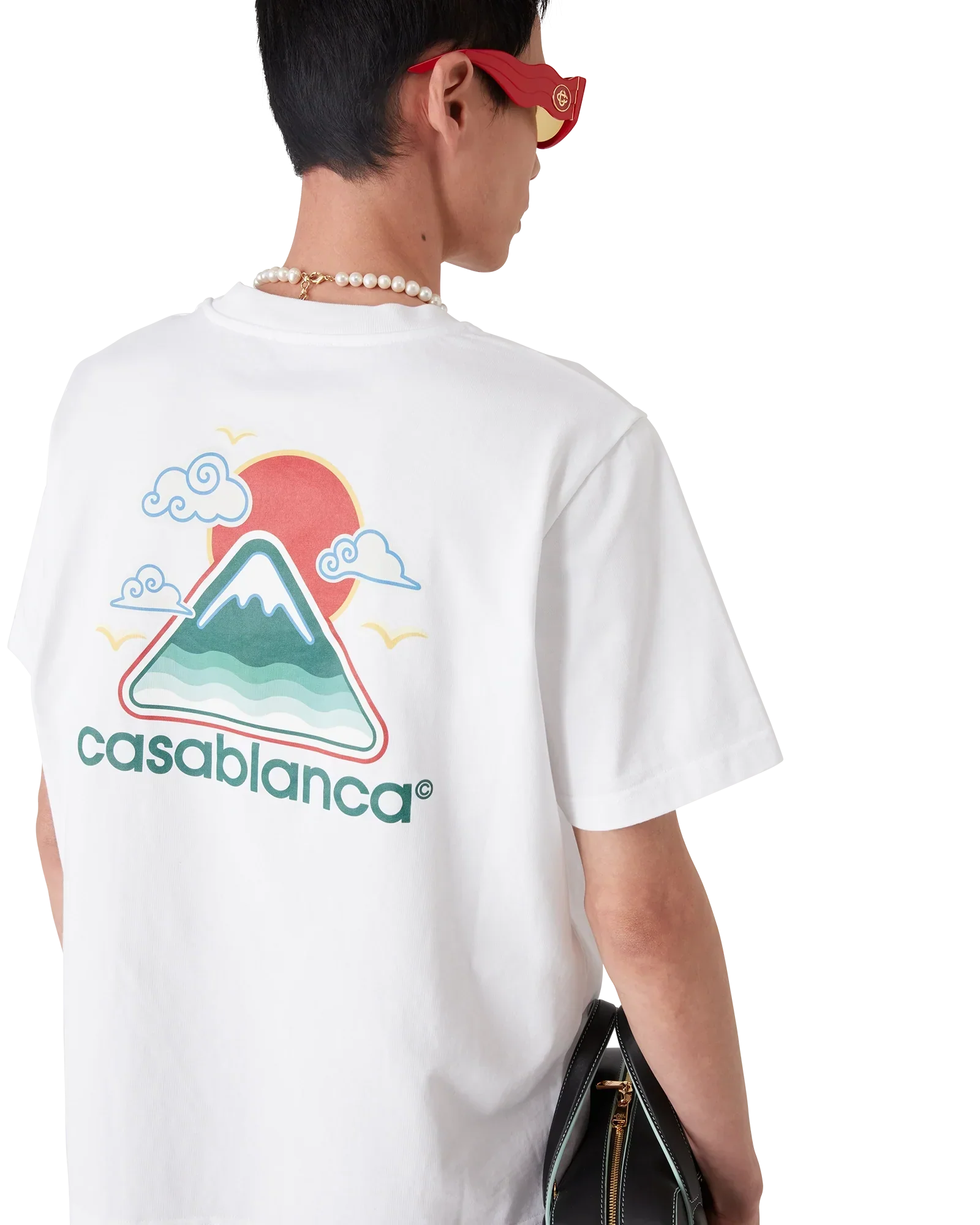 Montagne Ondulee Short Sleeve T-Shirt | Casablanca Paris | Image 4