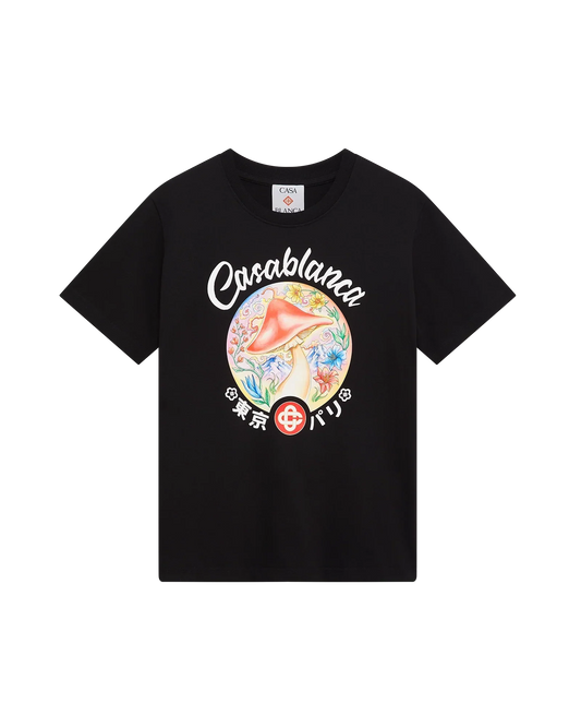 Mushroom Emblem Short Sleeve T-Shirt | Casablanca Paris | Image 1