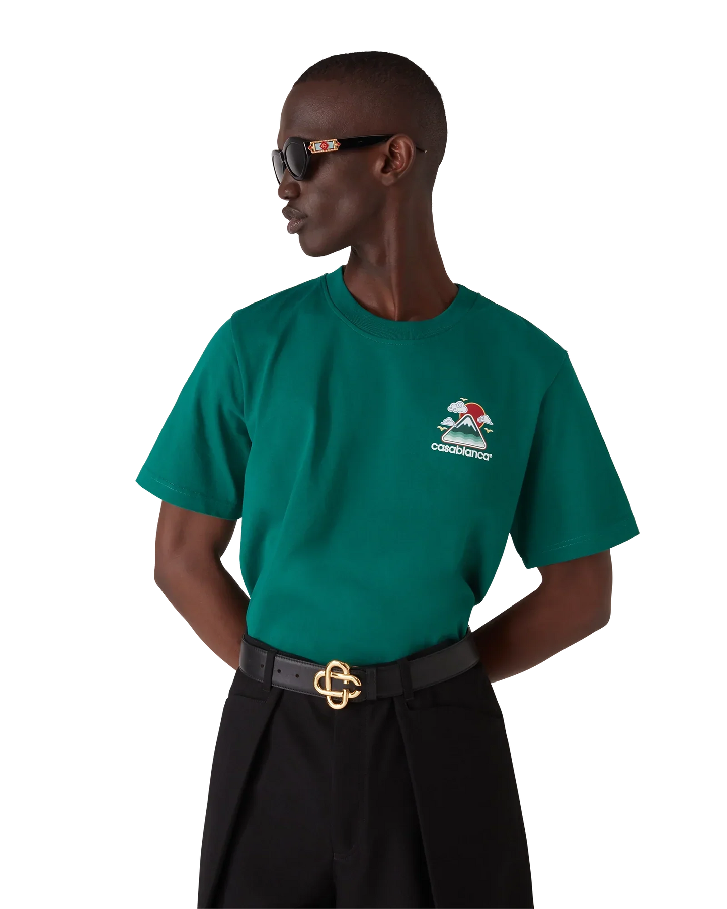 Montagne Ondulee Short Sleeve T-Shirt | Casablanca Paris | Image 4