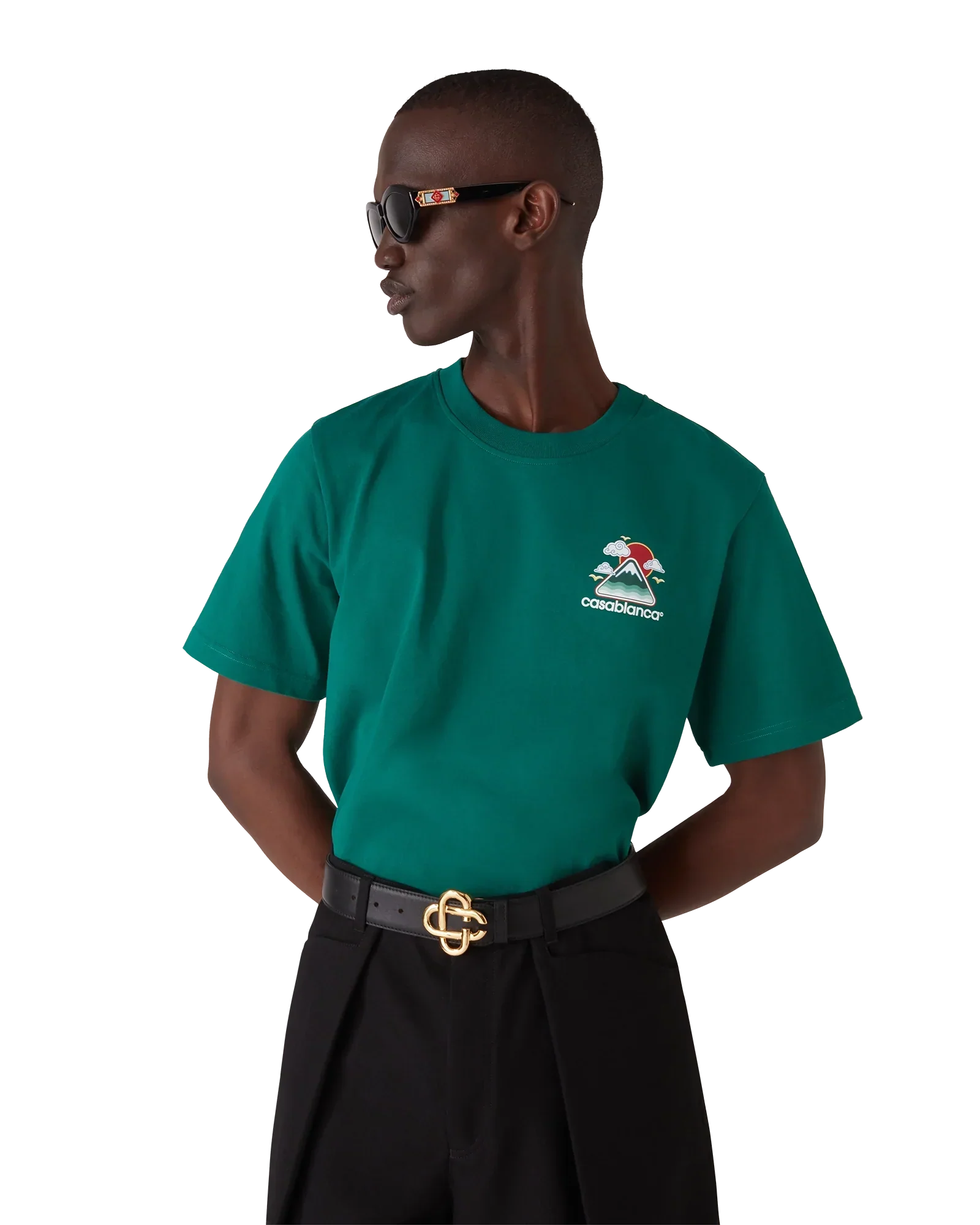 Montagne Ondulee Short Sleeve T-Shirt | Casablanca Paris | Image 4