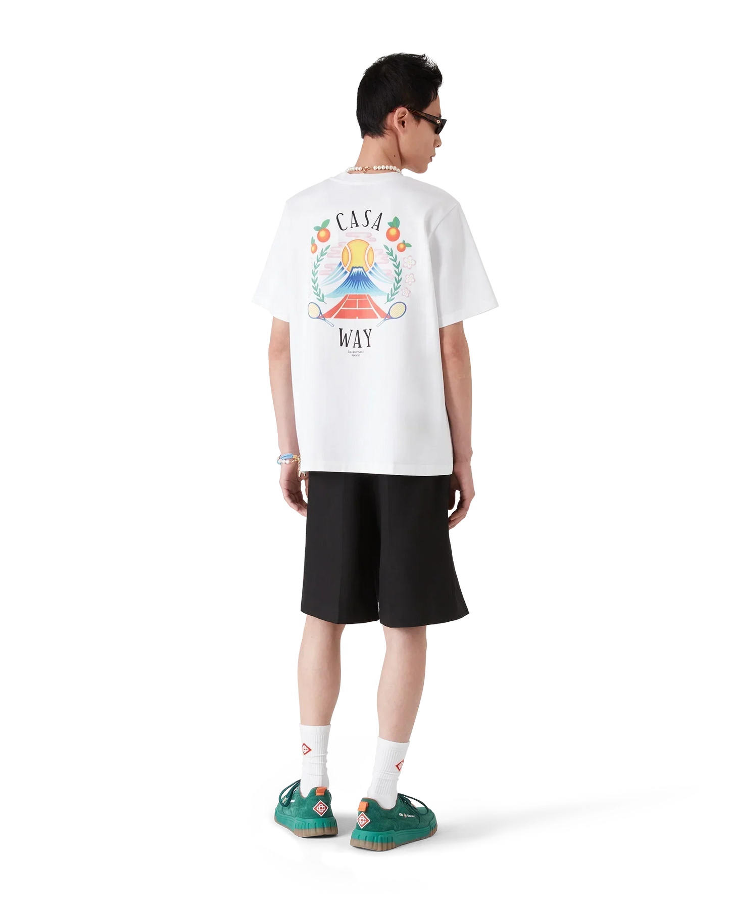 Casa Way Mountain Short Sleeve T-Shirt | Casablanca Paris | Image 3