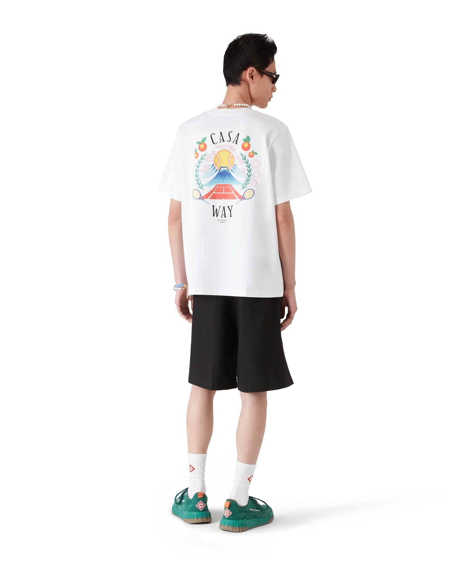 Casa Way Mountain Short Sleeve T-Shirt | Casablanca Paris | Image 3