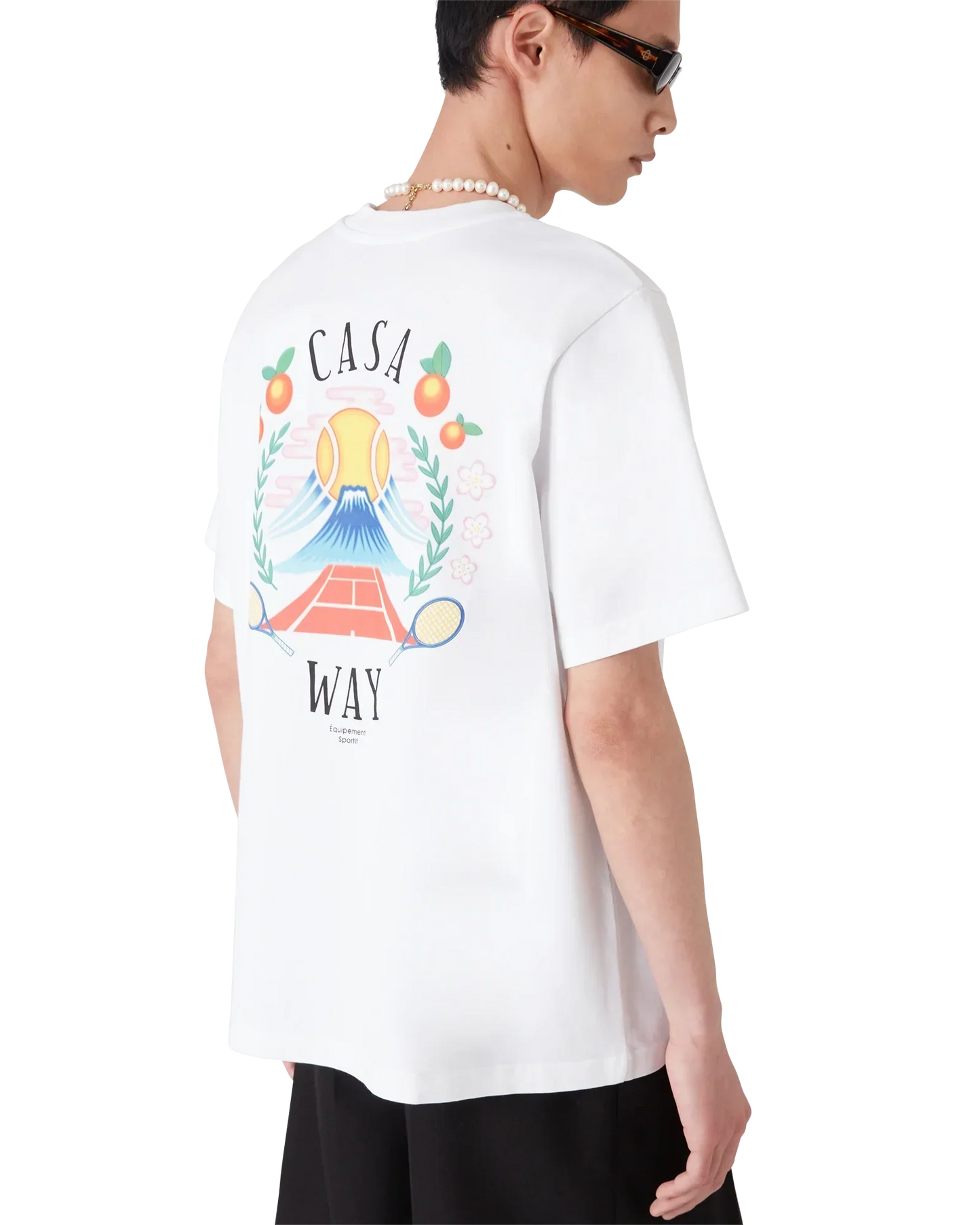 Casa Way Mountain Short Sleeve T-Shirt | Casablanca Paris | Image 4