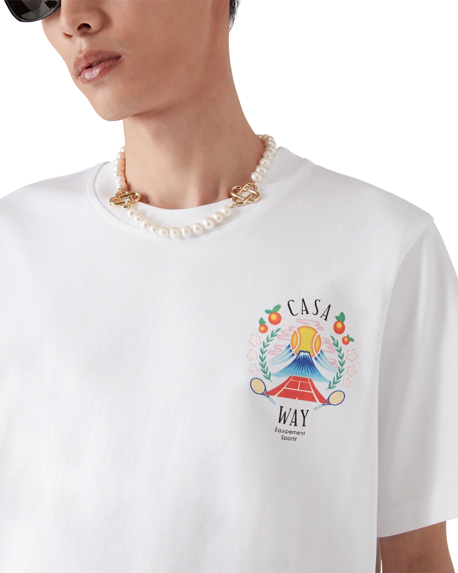 Casa Way Mountain Short Sleeve T-Shirt | Casablanca Paris | Image 5