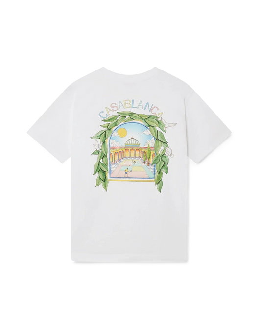 L'Arche De Tennis Short Sleeve T-Shirt | Casablanca Paris | Image 1