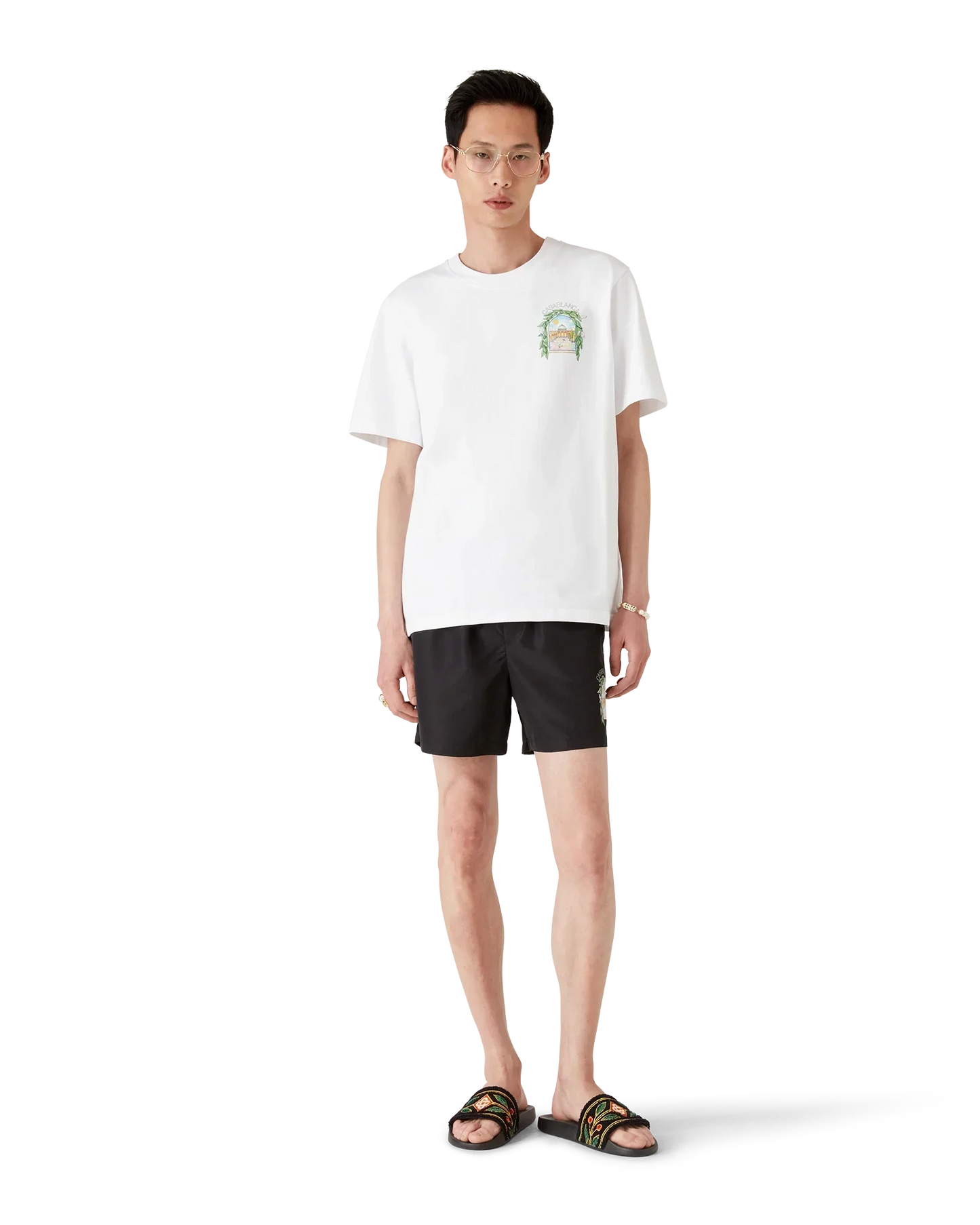 L'Arche De Tennis Short Sleeve T-Shirt | Casablanca Paris | Image 2