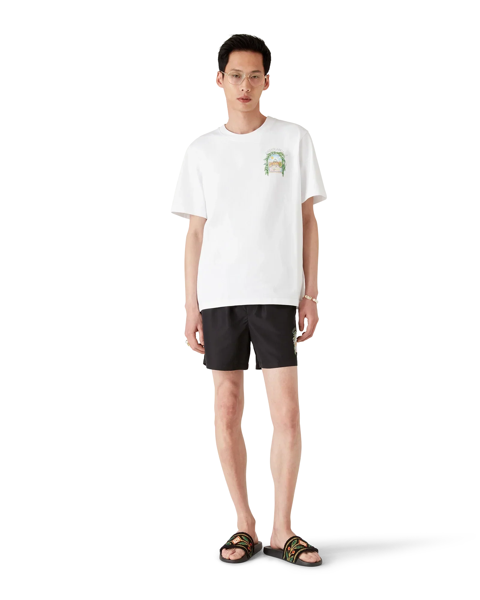 L'Arche De Tennis Short Sleeve T-Shirt | Casablanca Paris | Image 2