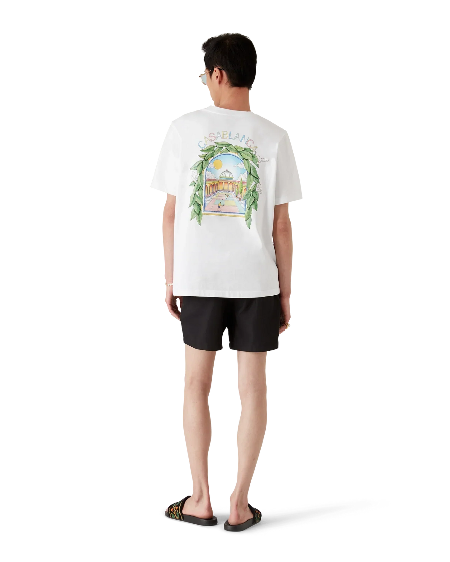L'Arche De Tennis Short Sleeve T-Shirt | Casablanca Paris | Image 3
