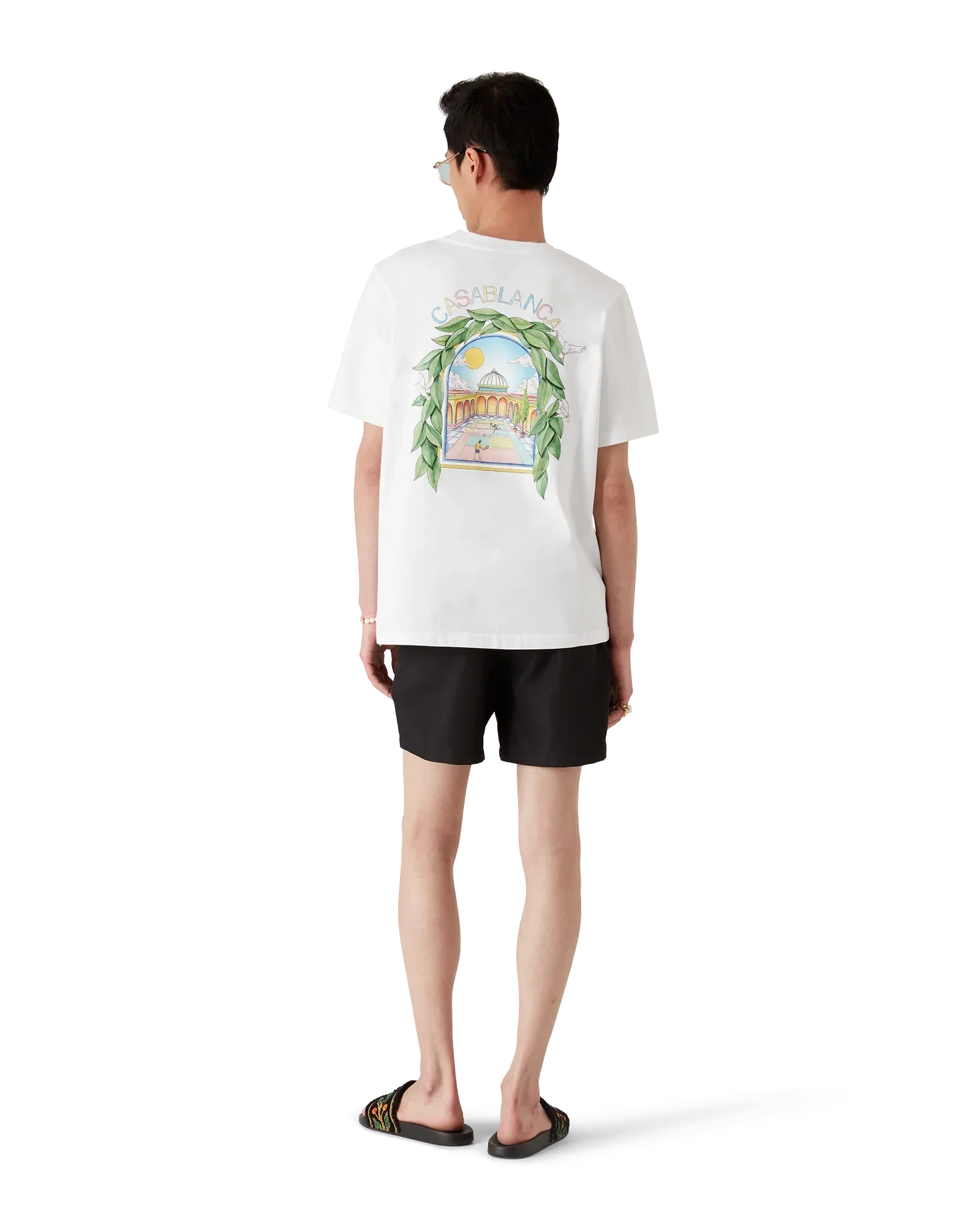L'Arche De Tennis Short Sleeve T-Shirt | Casablanca Paris | Image 3